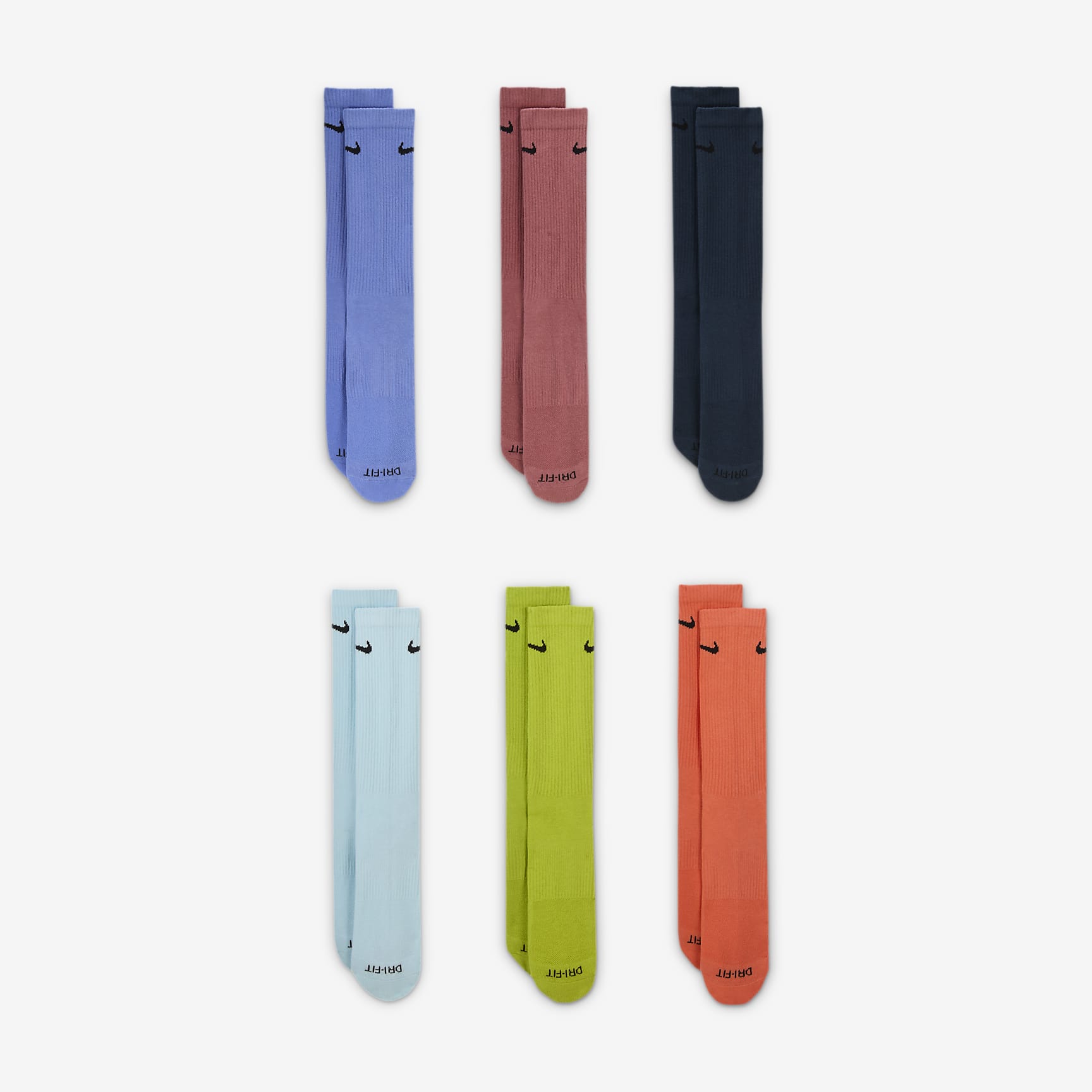 Nike Everyday Plus Cushioned Training Crew Socks (6 Pairs)