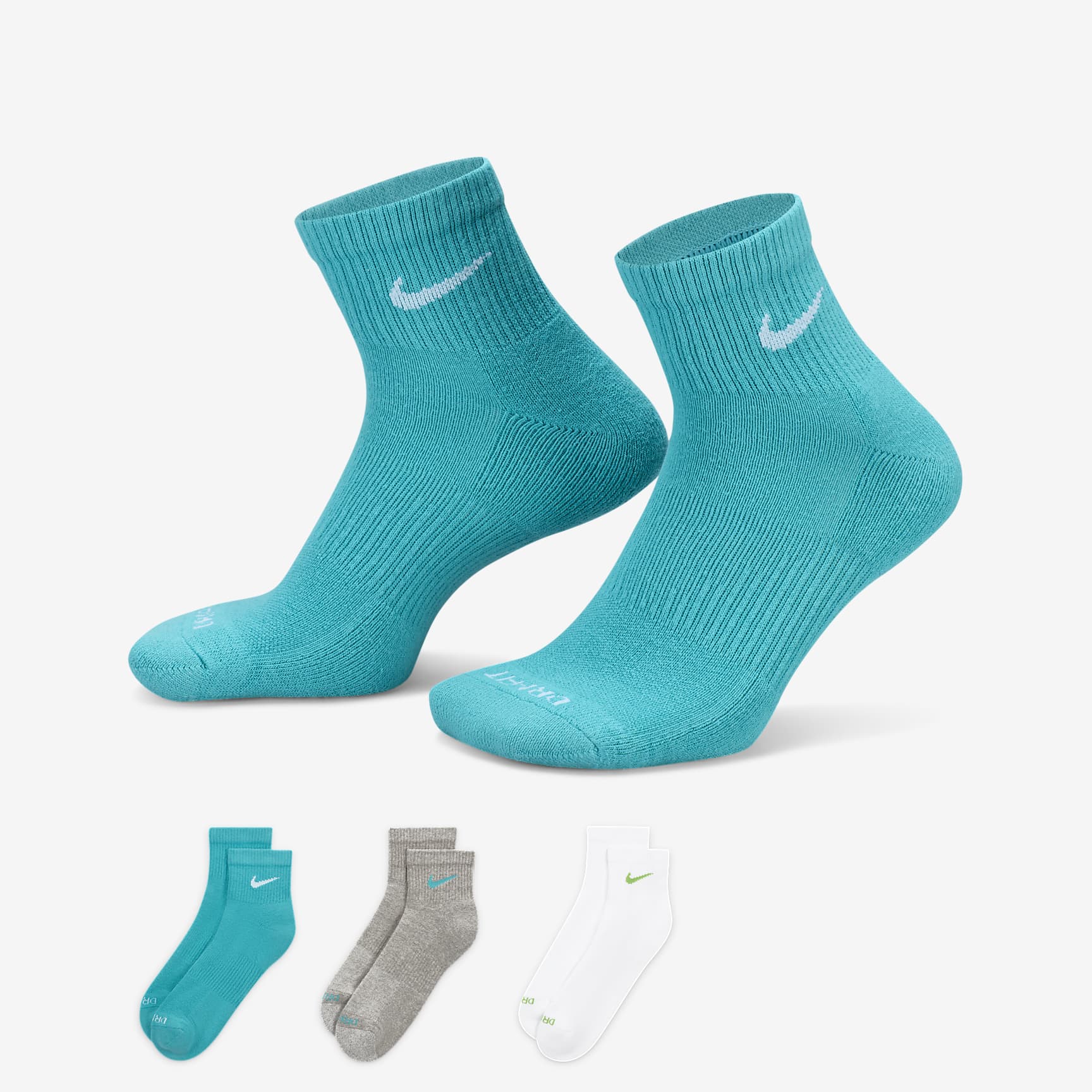 Nike Everyday Plus Cushioned Training Ankle Socks (3 Pairs)