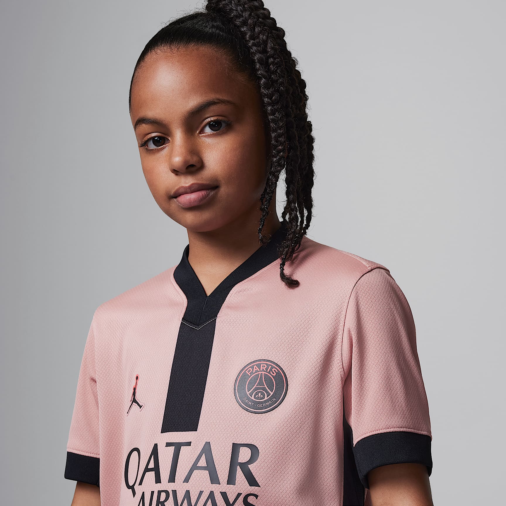 Paris Saint-Germain 2024/25 Stadium Third Big Kids' Jordan Dri-FIT Soccer Replica Jersey
