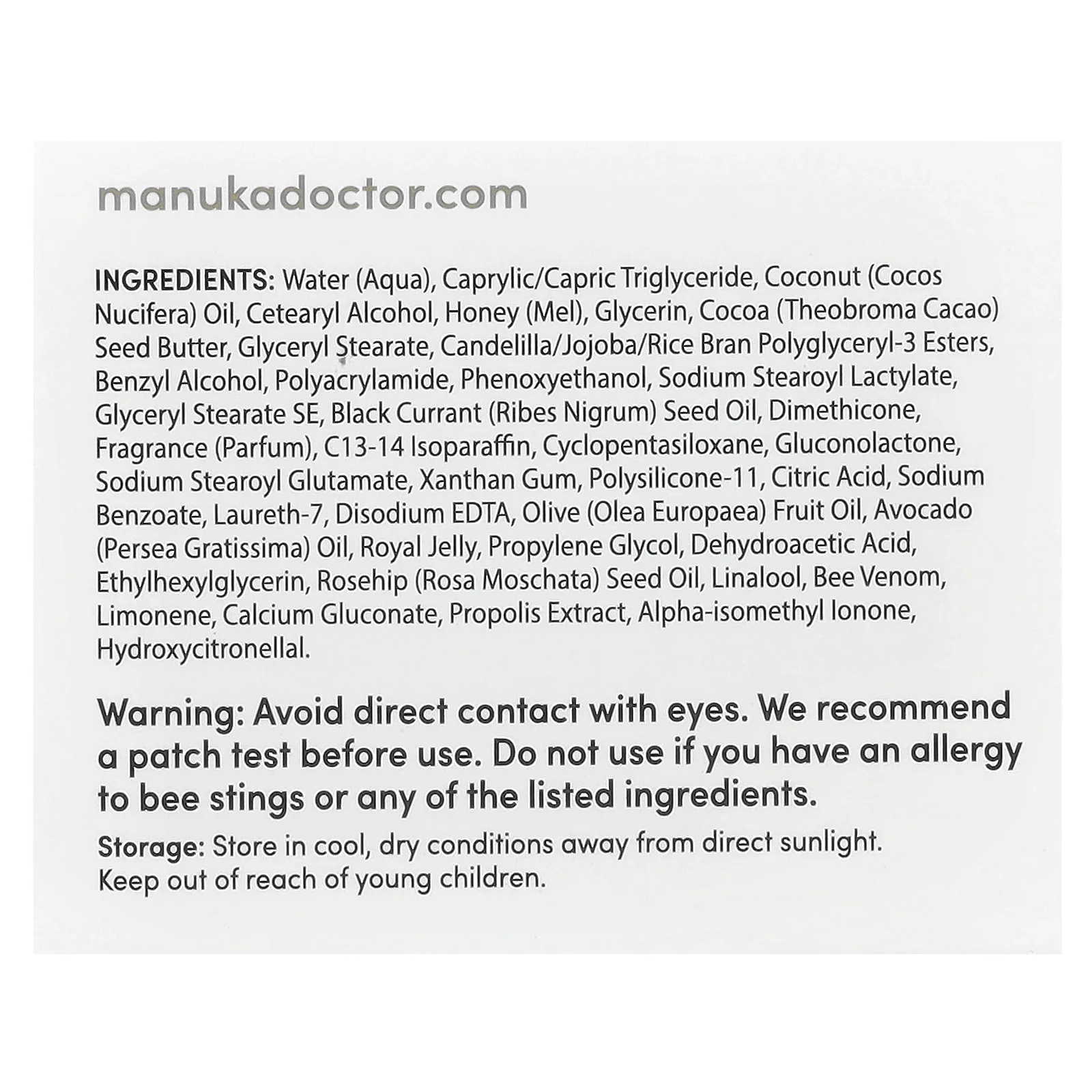 Manuka Doctor, Ночной крем с медом манука, 50 мл (1,69 жидк. Унции)