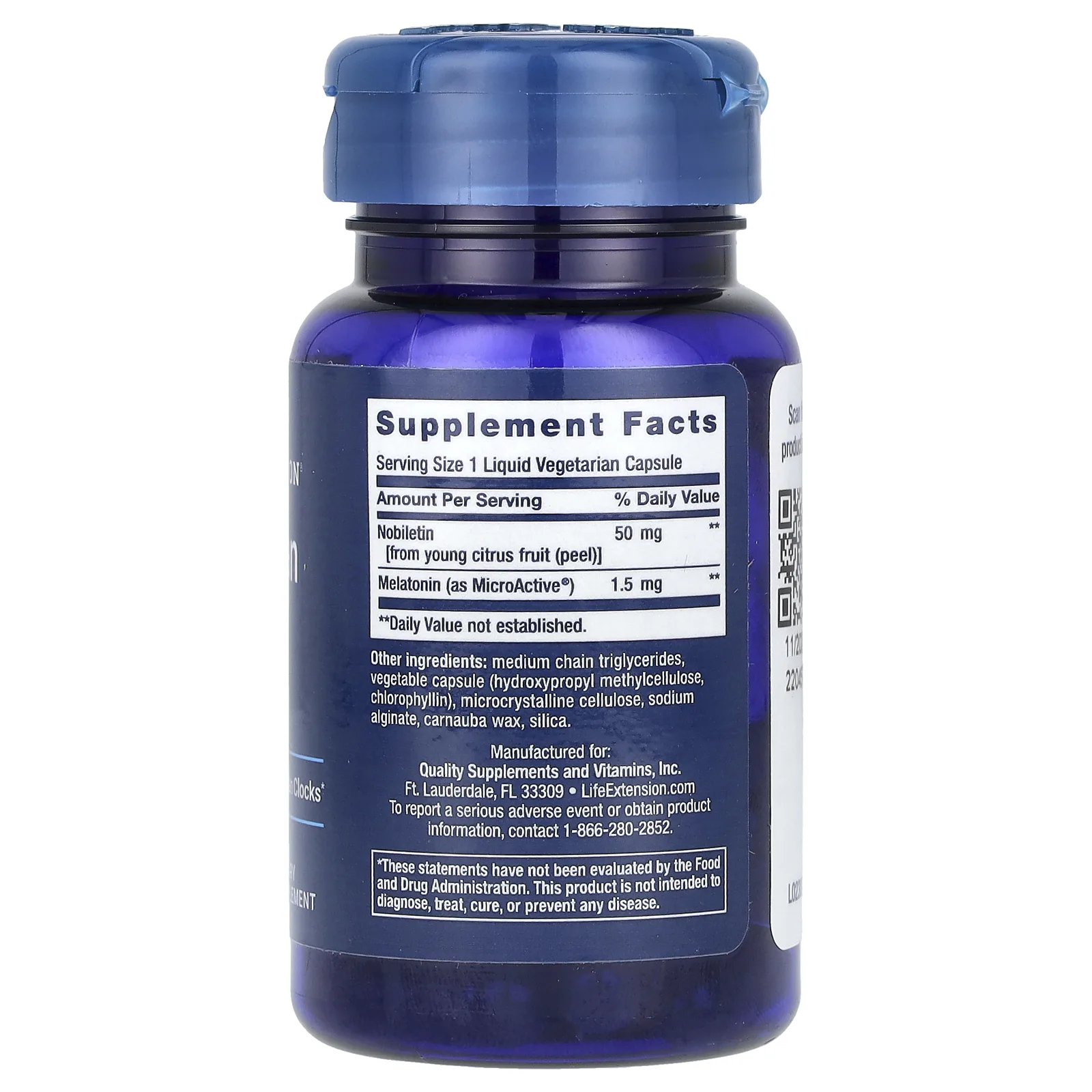 Life Extension, Циркадный сон, 30 жидких вегетарианских капсул