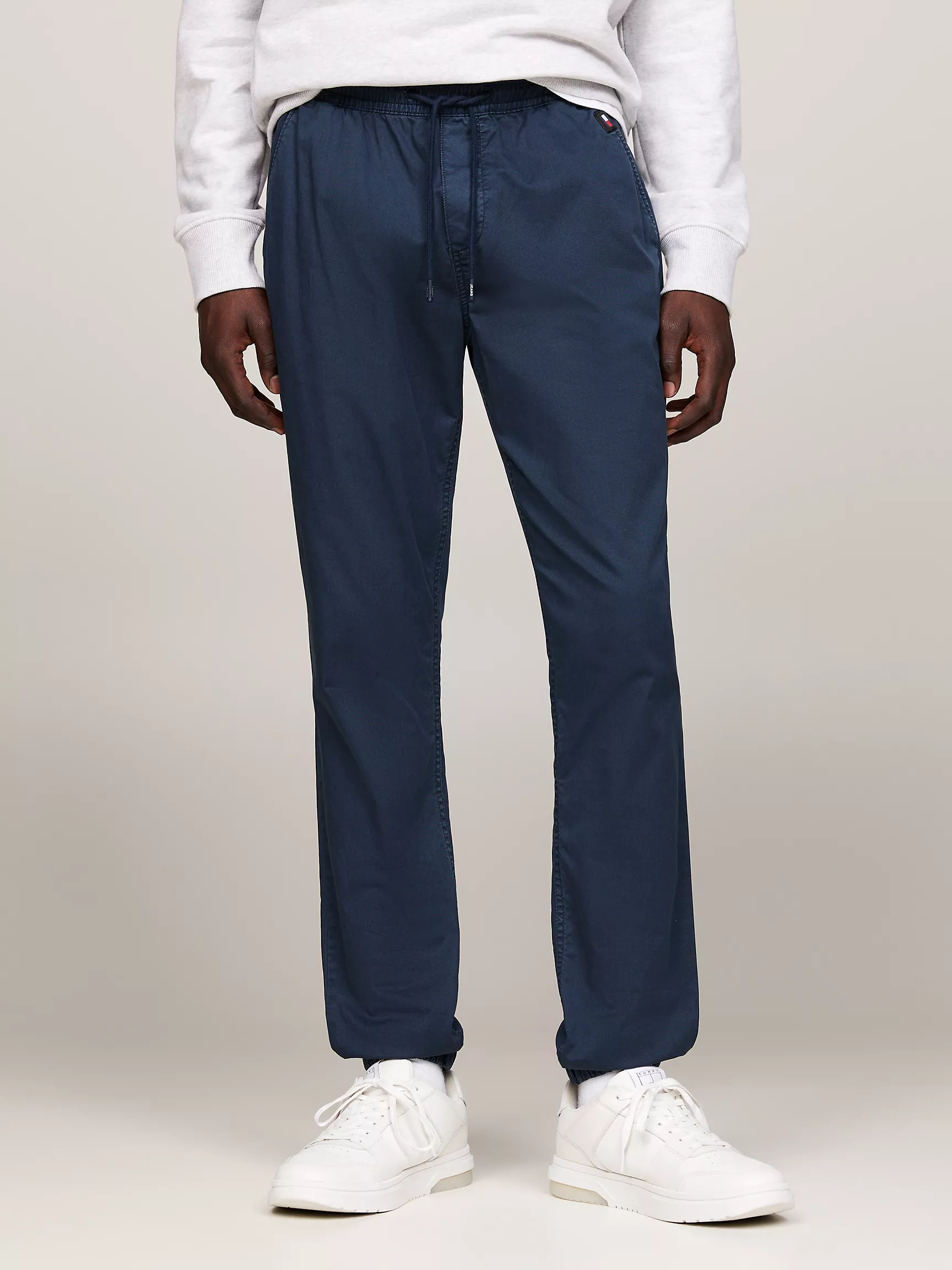Мужские брюки Tommy Hilfiger, Приталенные джоггеры из хлопкового твила TJ