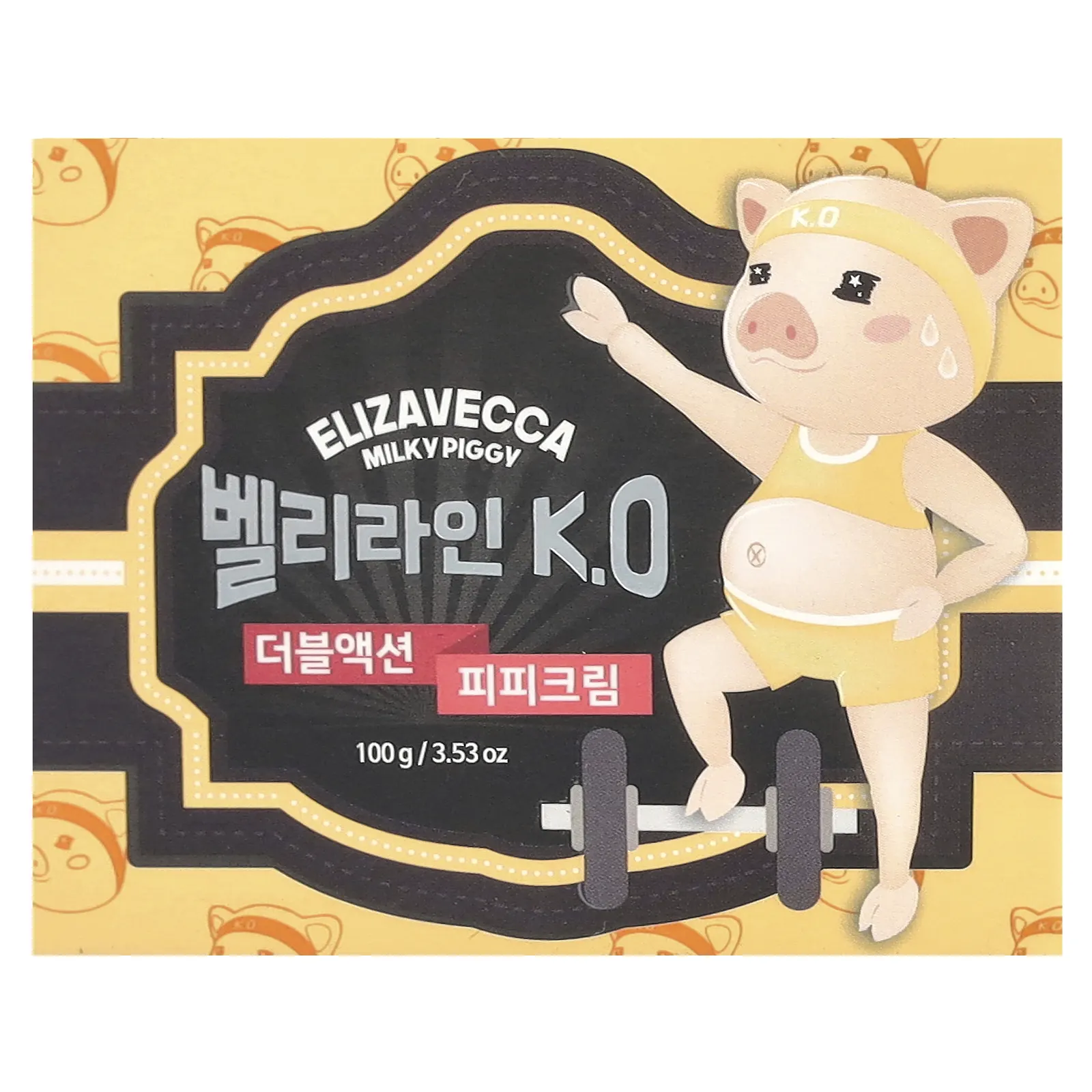 Elizavecca, Milky Piggy, Belly Line K.O. PP-крем двойного действия, 100 г (3,53 унции)