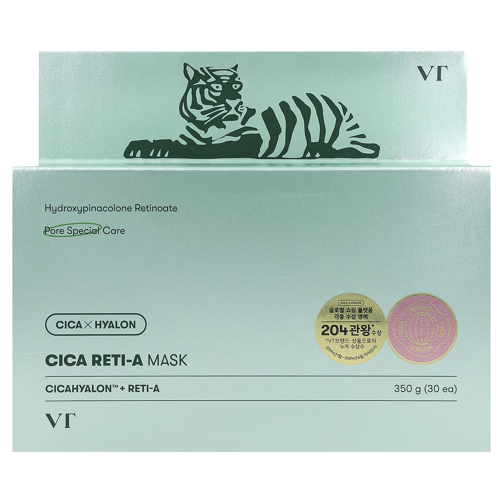 VT Cosmetics, Cica Reti-A Beauty, маска для лица, 30 шт., 350 г