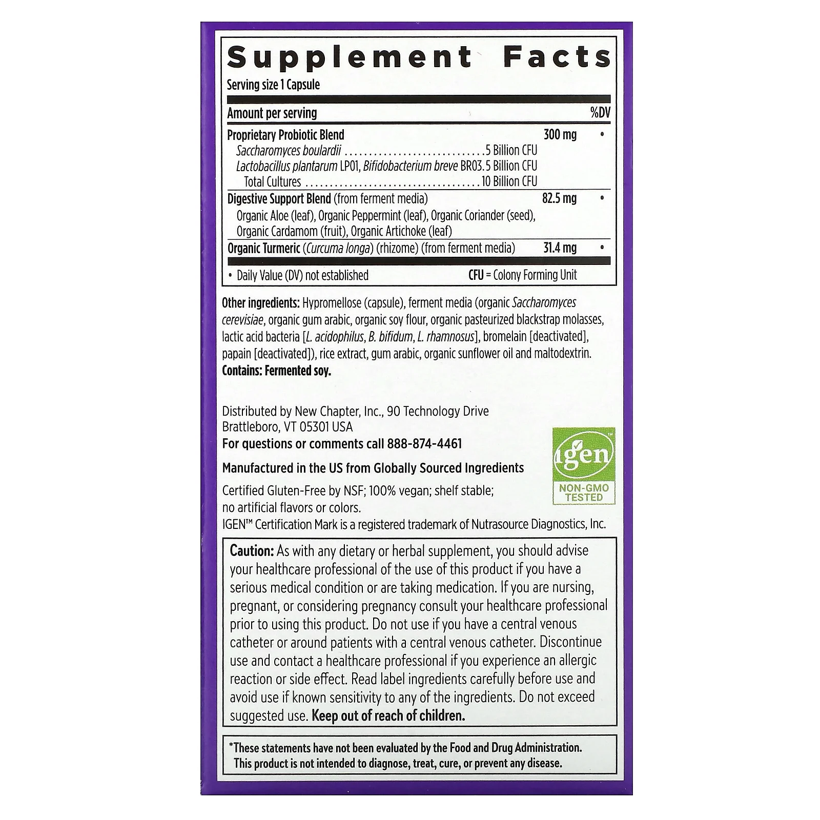 New Chapter, Пробиотик All-Flora, 30 веганских капсул