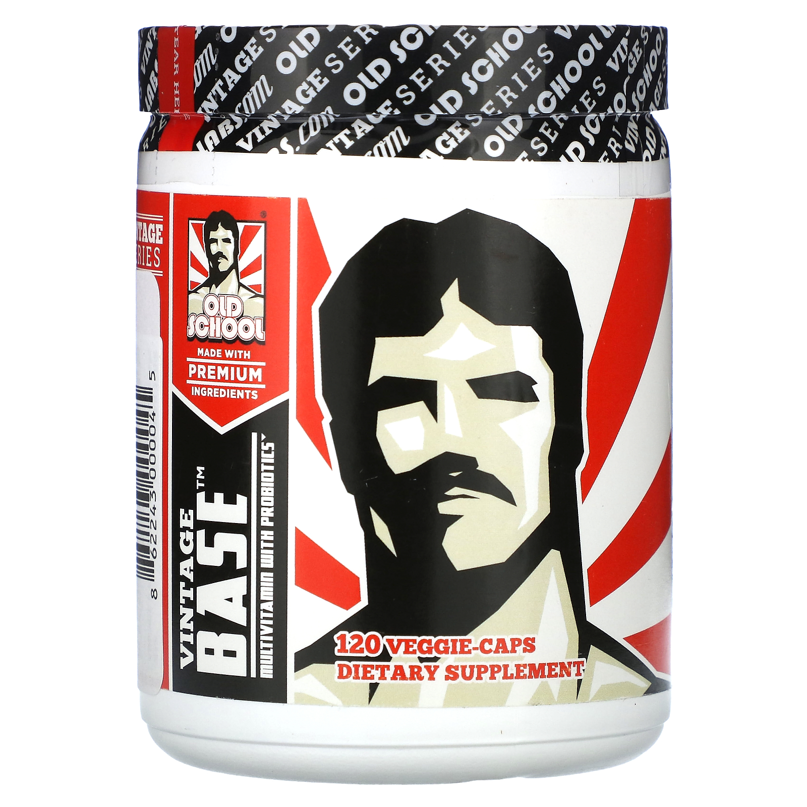 Old School Labs, Vintage Base, мультивитамины с пробиотиками, 120 растительных капсул