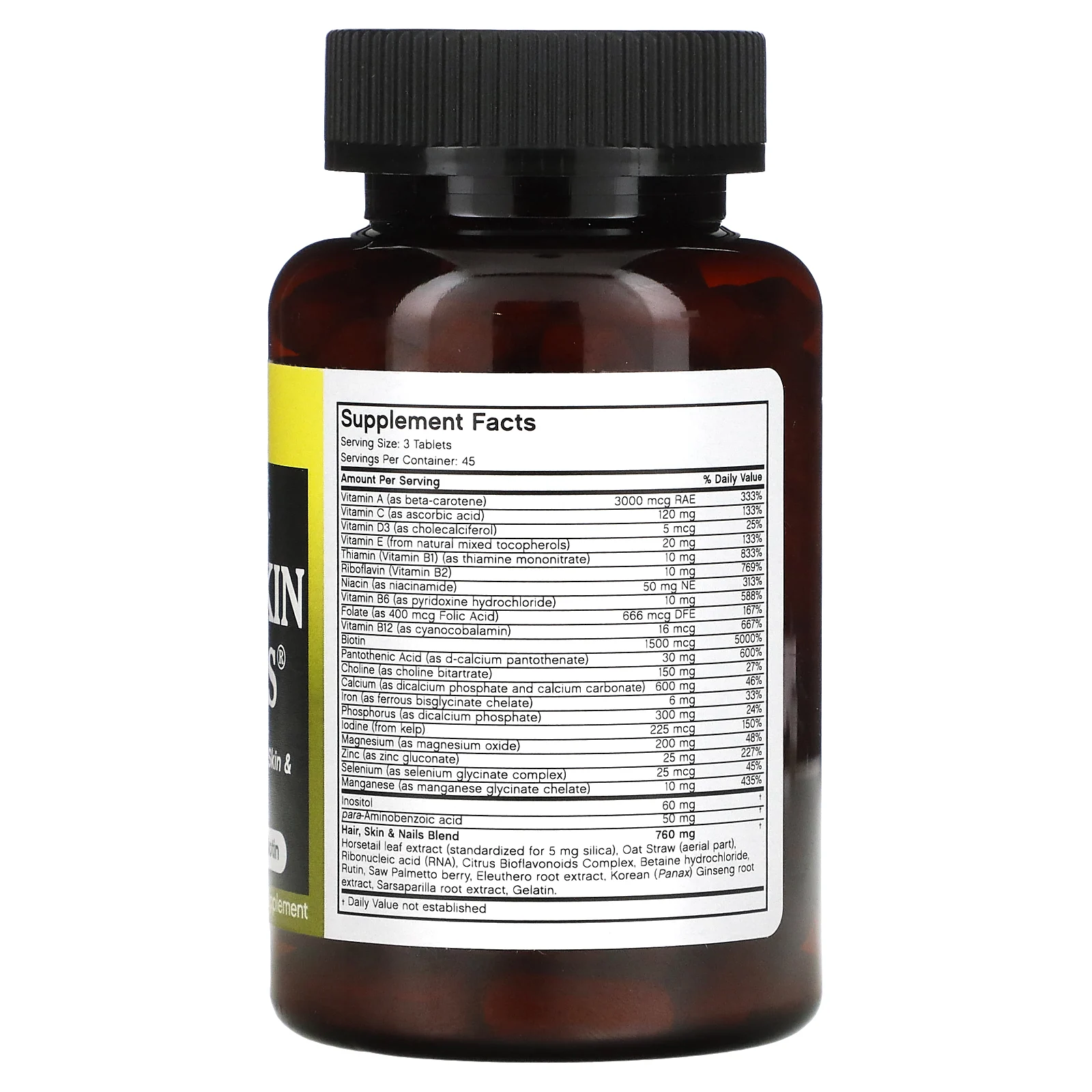 Futurebiotics, Питание для волос, кожи и ногтей, для мужчин, 135 таблеток