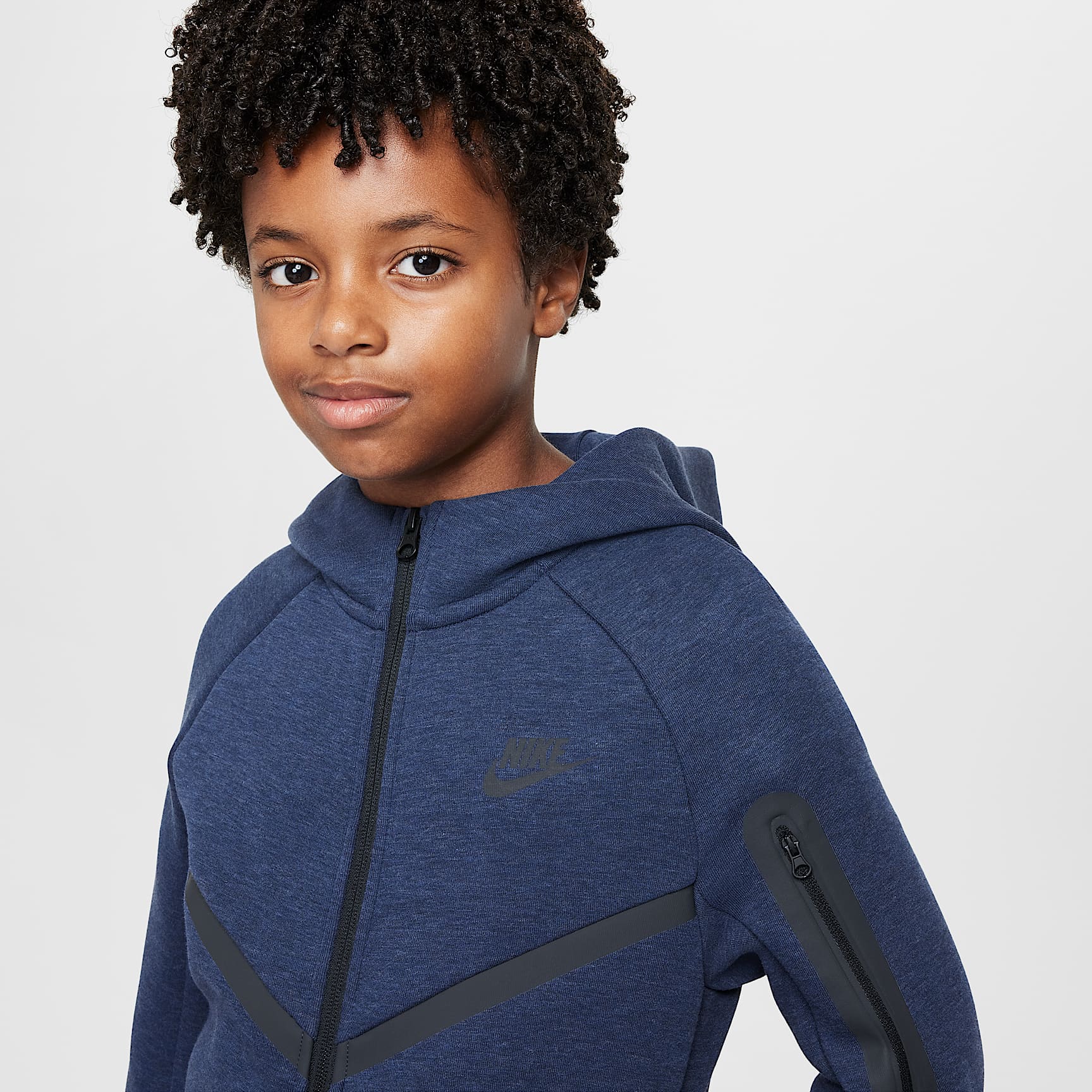 Nike Sportswear Tech Fleece Big Kids' Full-Zip Hoodie