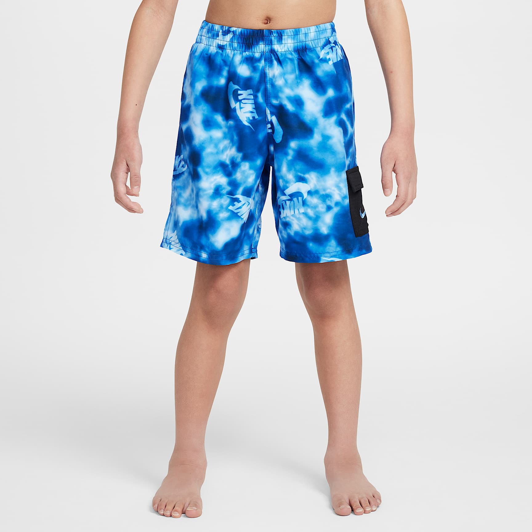 Nike Swim Voyage Big Kids' (Boys') 7" Brief-Lined Cargo Shorts