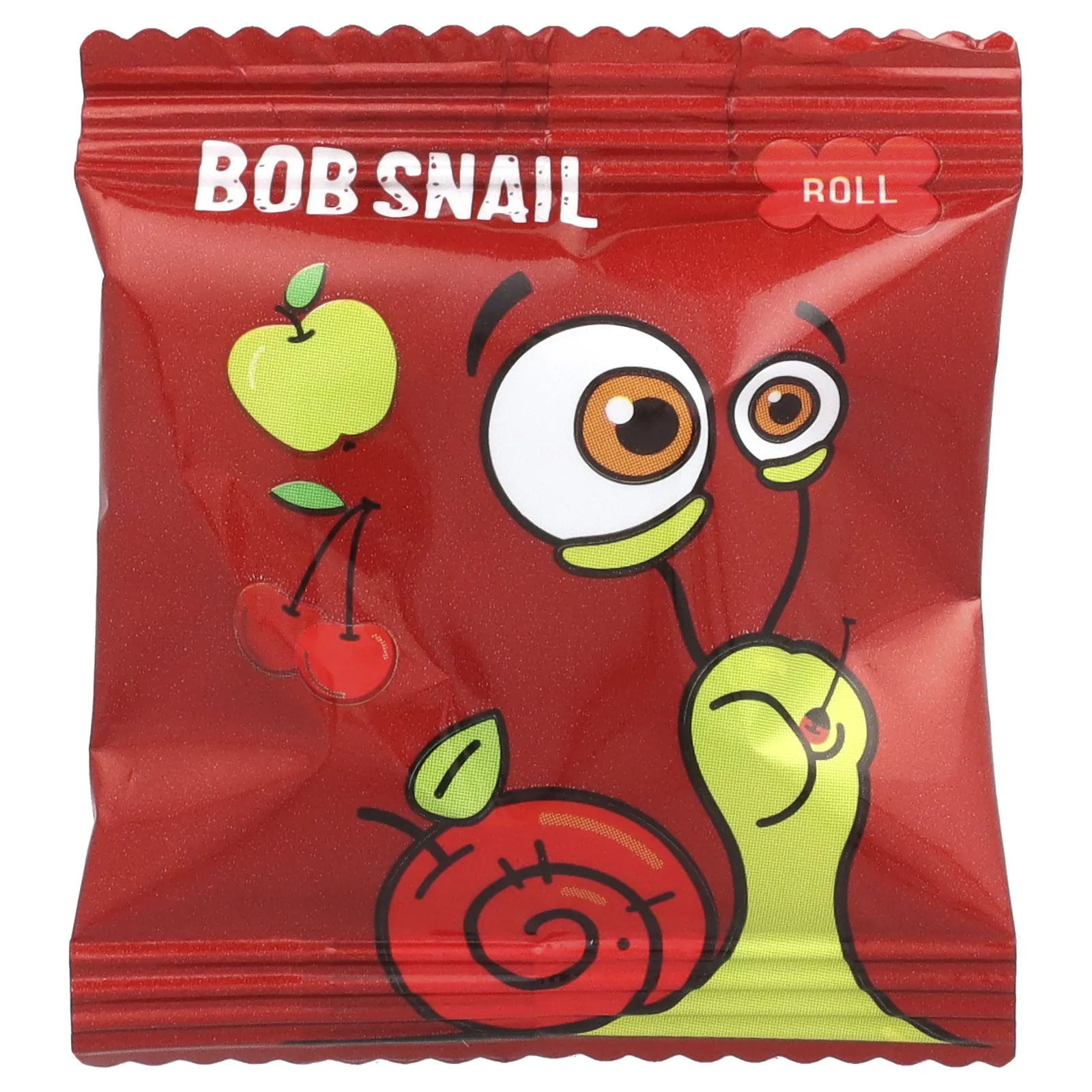 Bob Snail, Fruit Rolls, яблоко-вишня, 10 пакетиков по 10 г (0,35 унции)