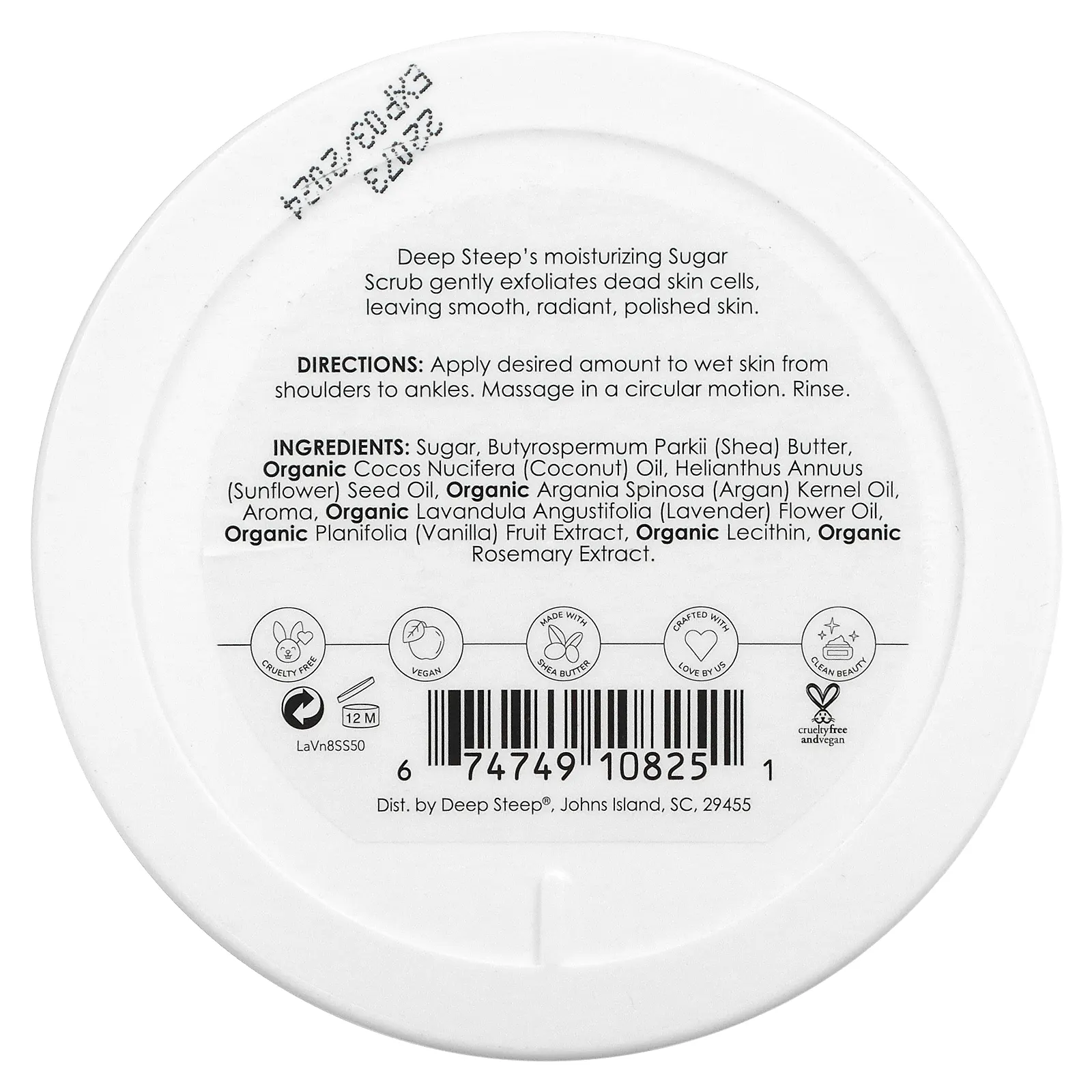 Deep Steep, Сахарный скраб, лаванда и ваниль, 227 г (8 унций)
