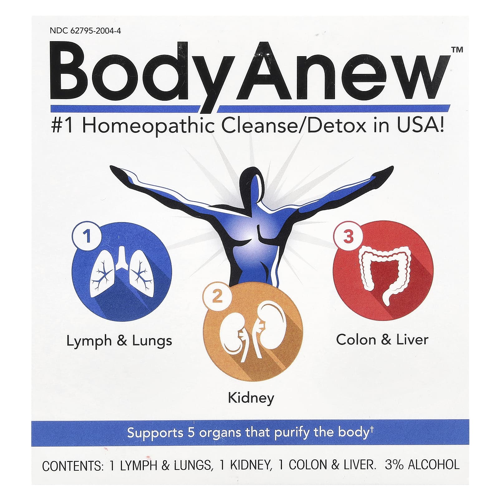 MediNatura, BodyAnew ™, 3 флакона по 50 мл (1,69 жидк. Унции)