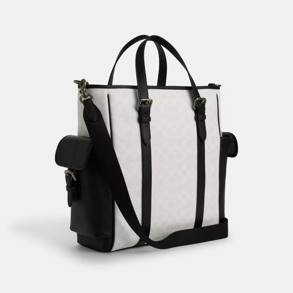 Сумка COACH Sprint Tote Bag In Colorblock Signature Canvas