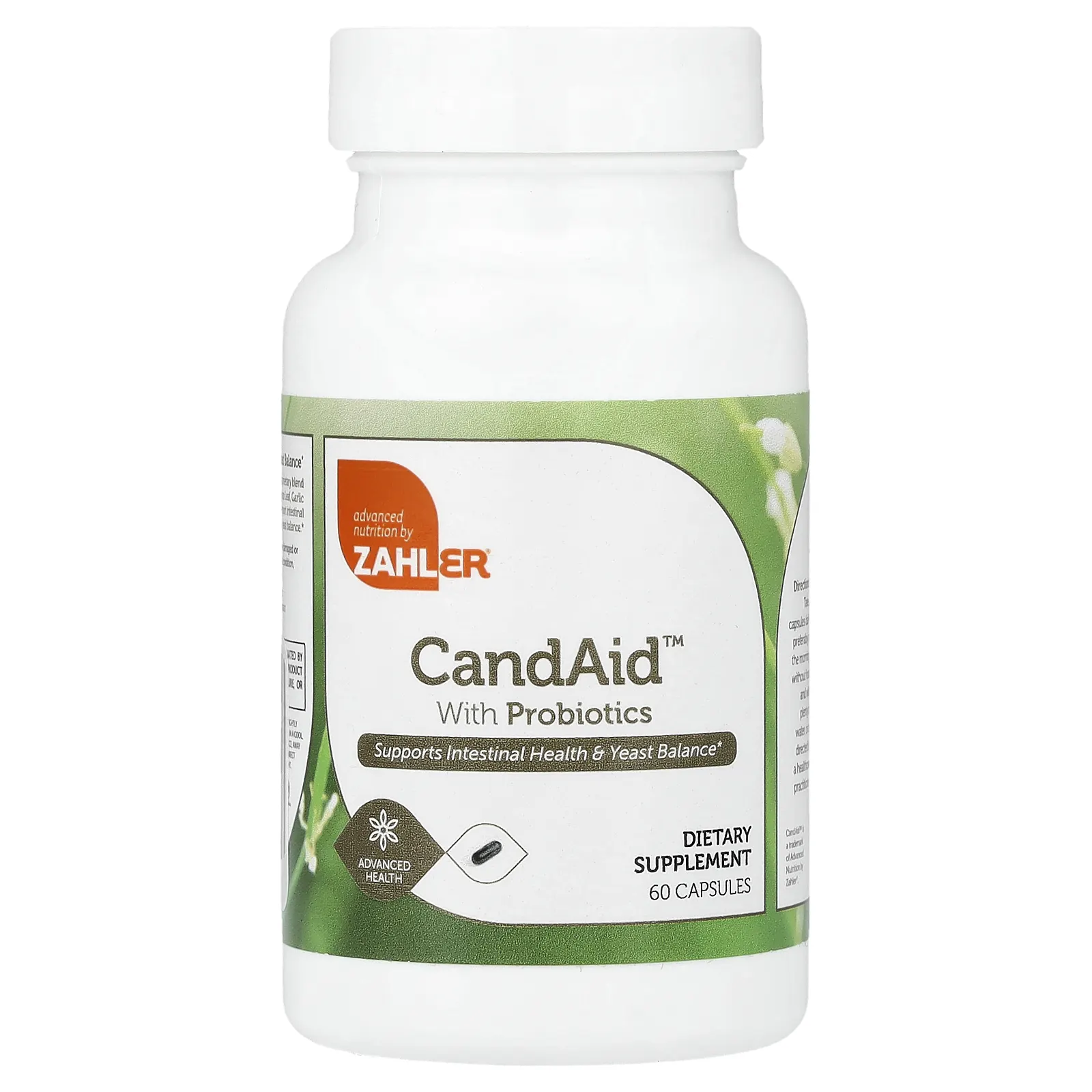 Zahler, CandAid™ с пробиотиками, 60 капсул