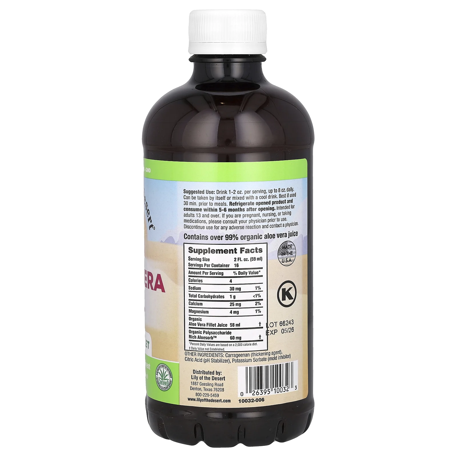 Lily of the Desert, гель алоэ вера, внутренняя мякоть, 946 мл (32 жидк. унции)