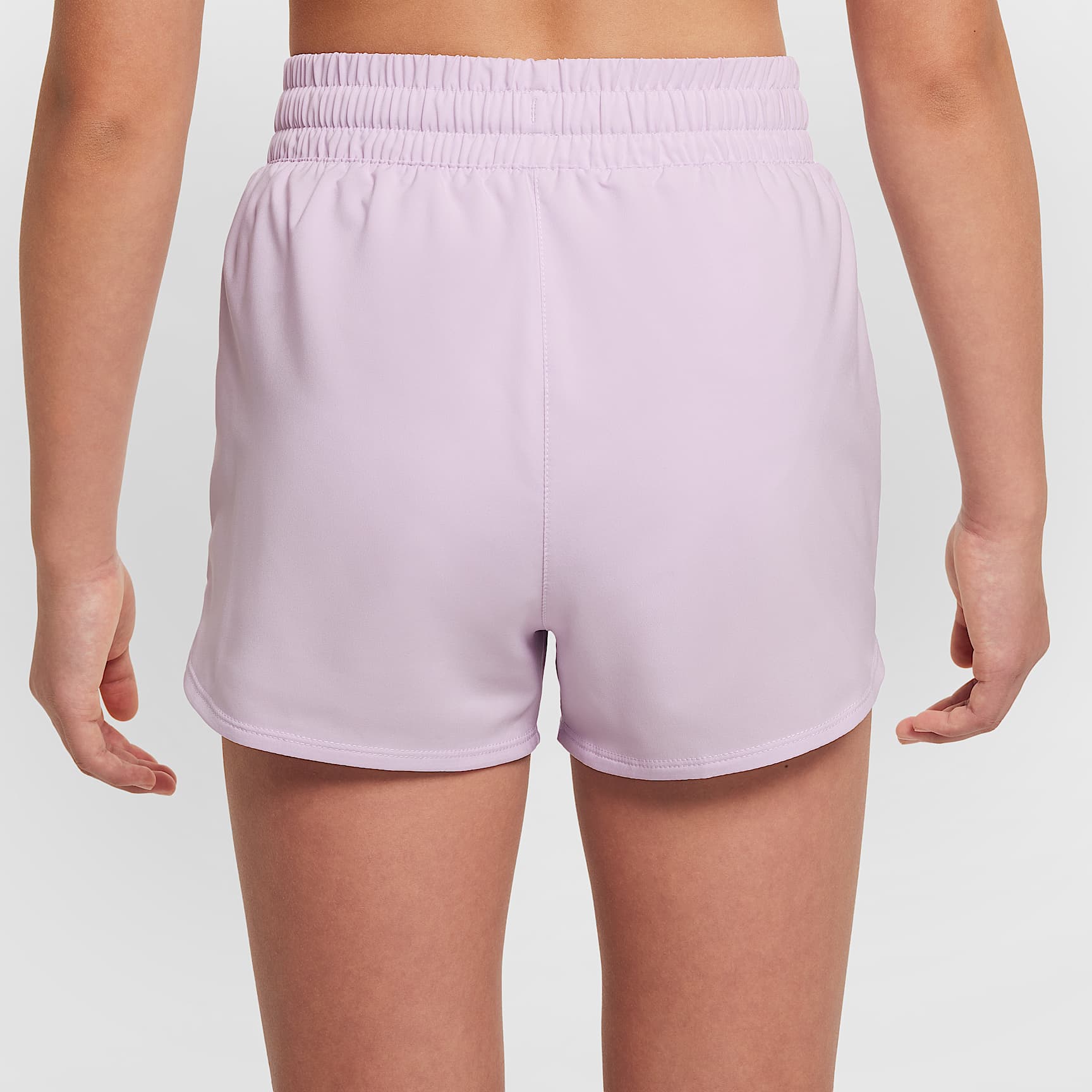 Nike One Big Kids' (Girls') Dri-FIT High-Waisted Woven Training Shorts