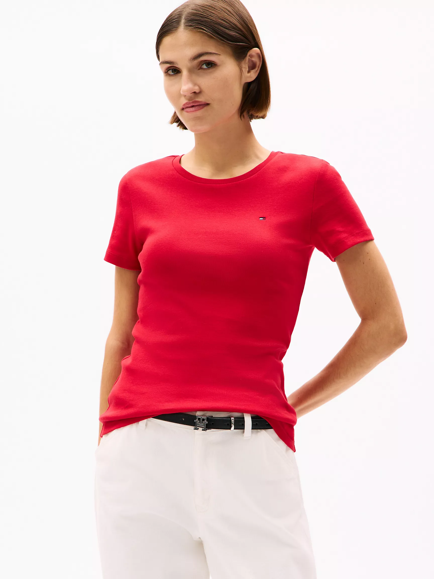 Женская футболка Tommy Hilfiger, Любимая футболка с круглым вырезом