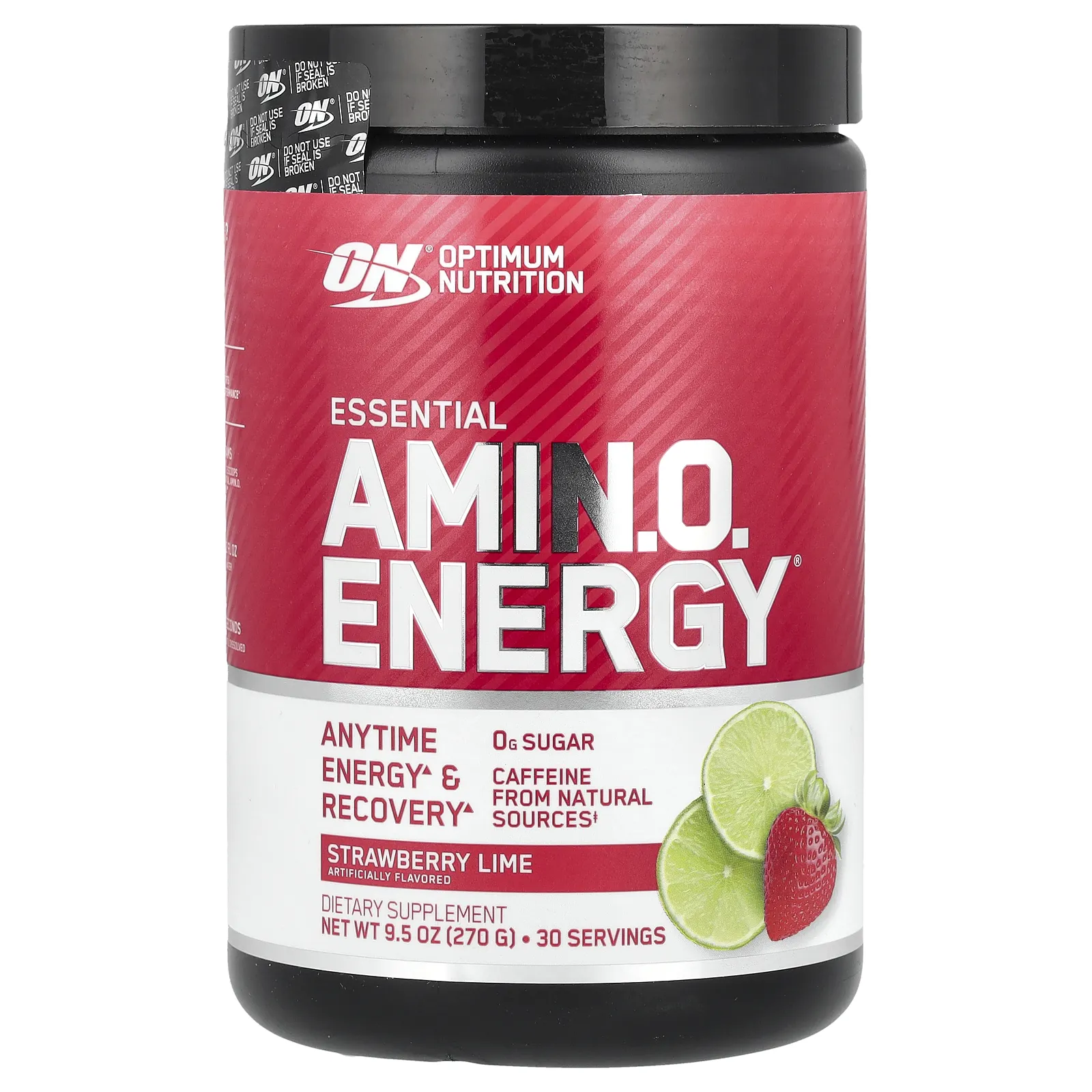Optimum Nutrition, Essential Amin.O. Energy, клубника и лайм, 270 г (9,5 унции)