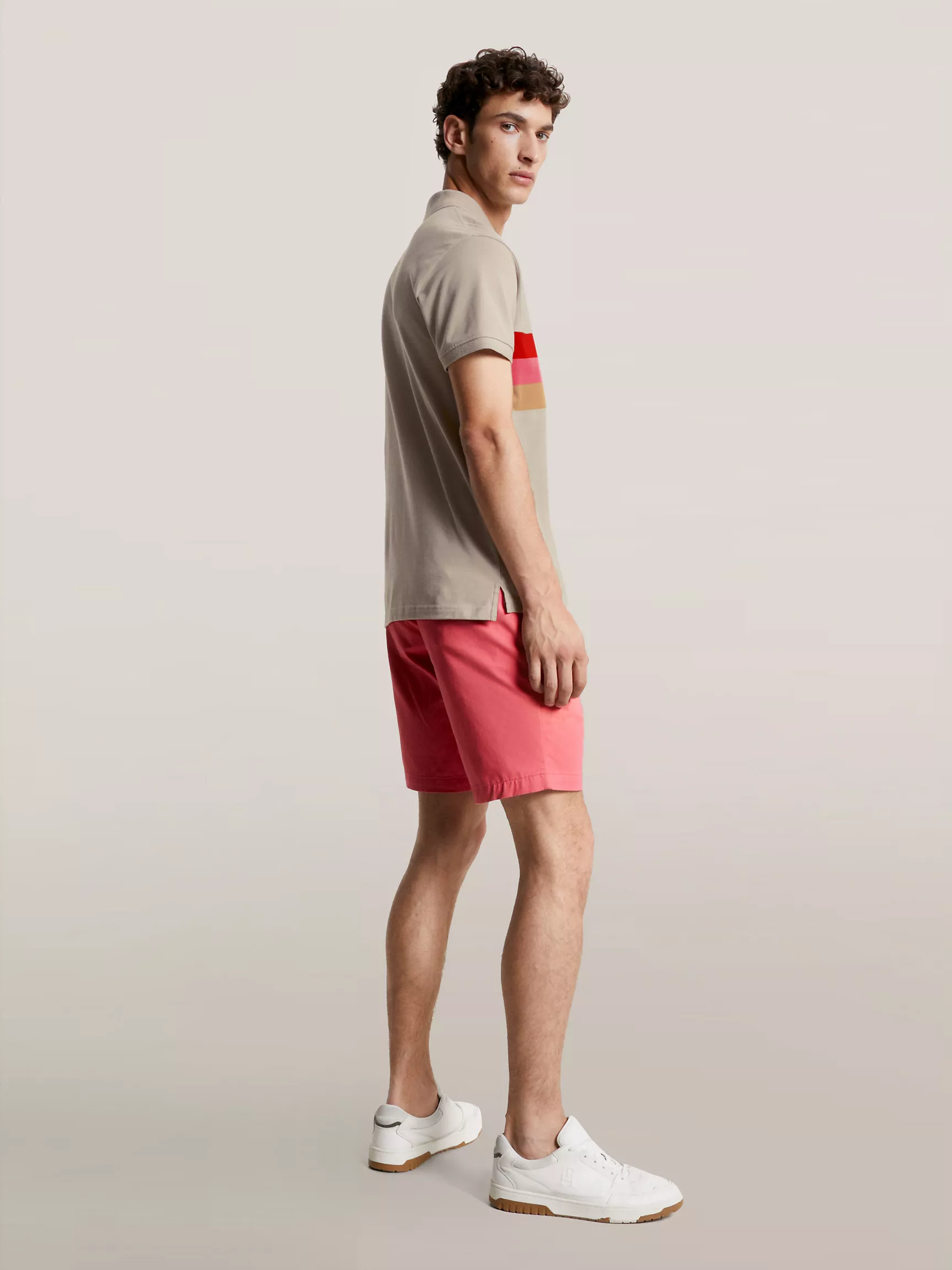 Мужское поло Tommy Hilfiger, Приталенное полосатое поло Tommy