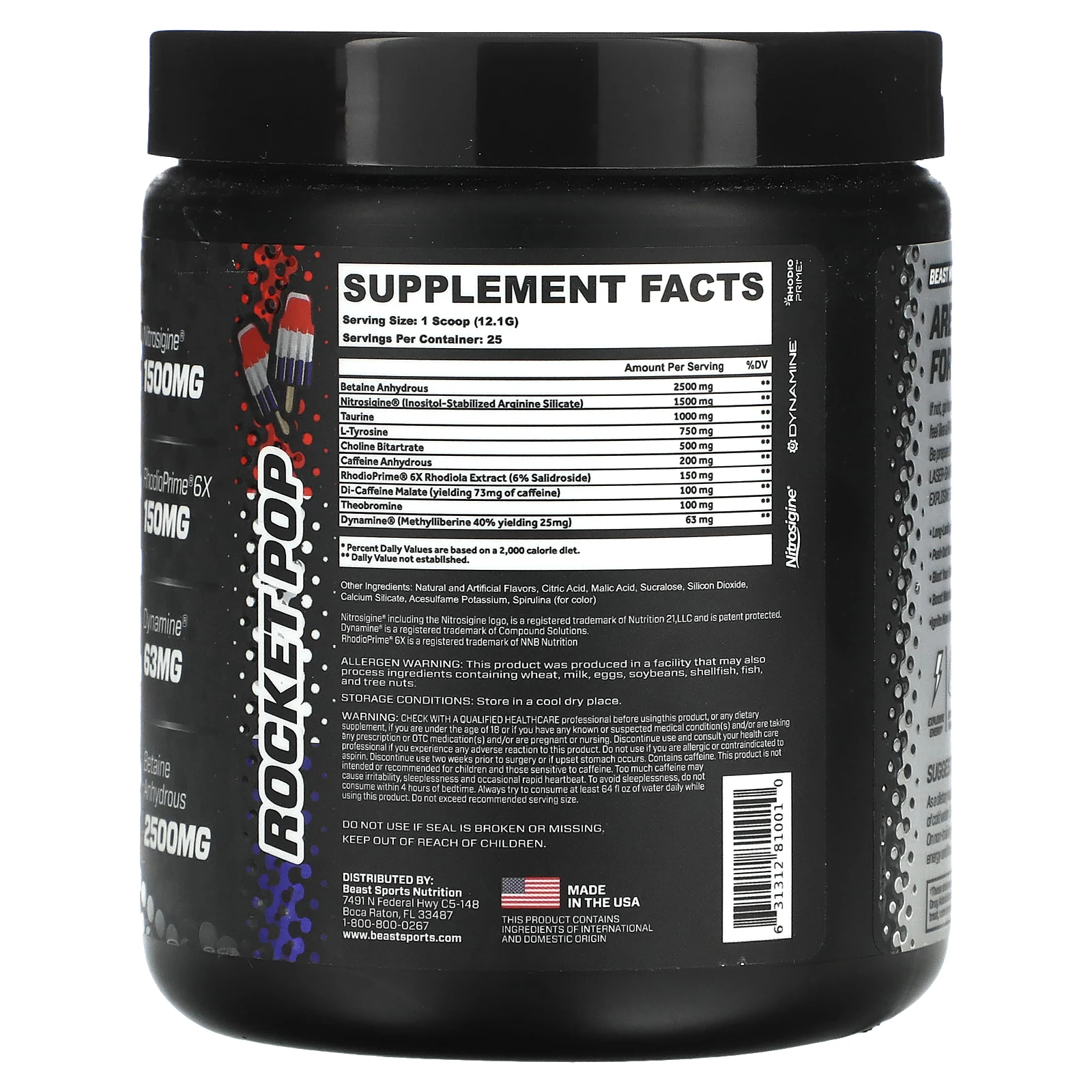 Beast Mode, Rocket Pop, 302,5 г (10,67 унции)