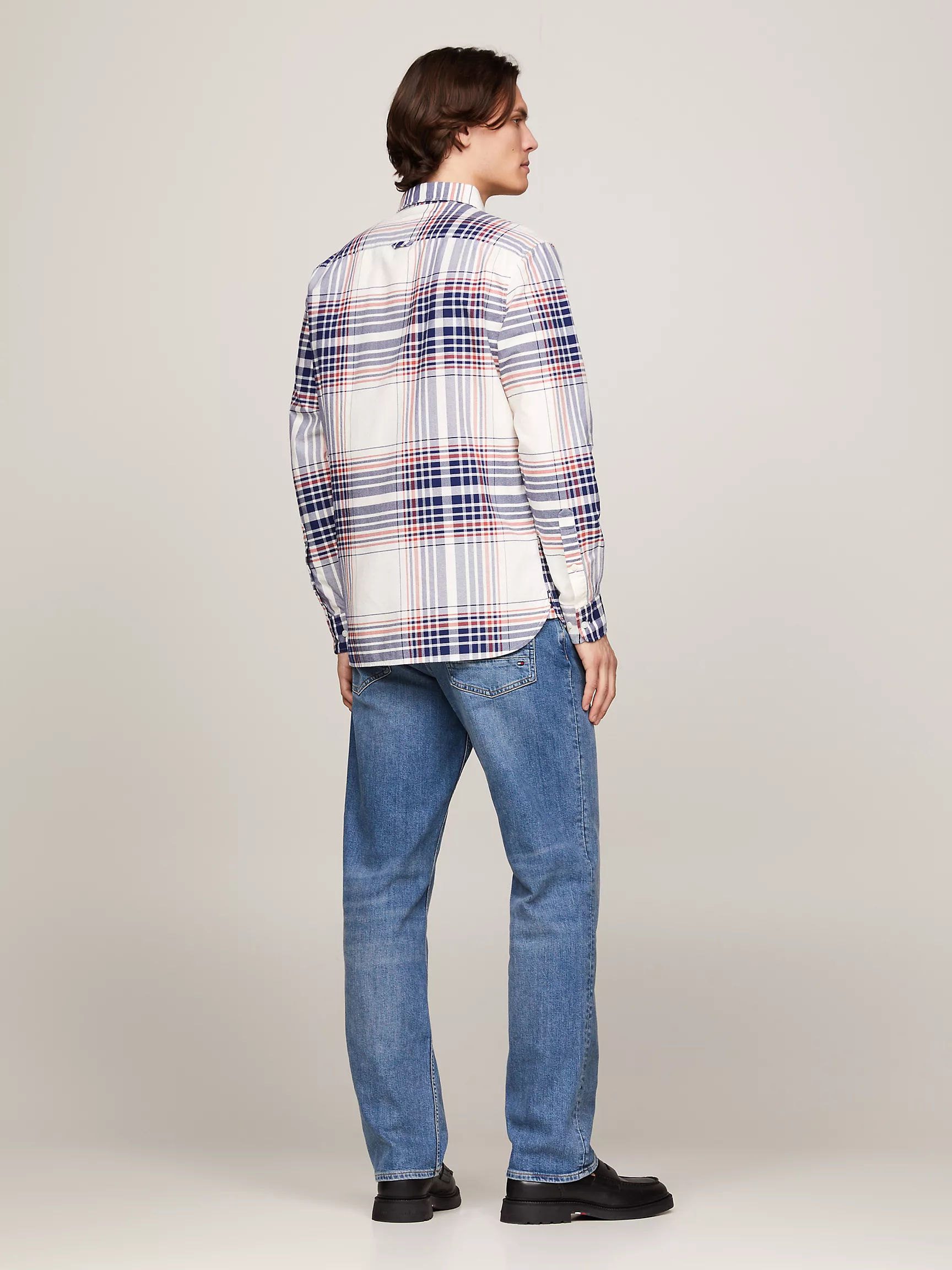 Мужская рубашка Tommy Hilfiger, Рубашка стандартного кроя из оксфорда в клетку