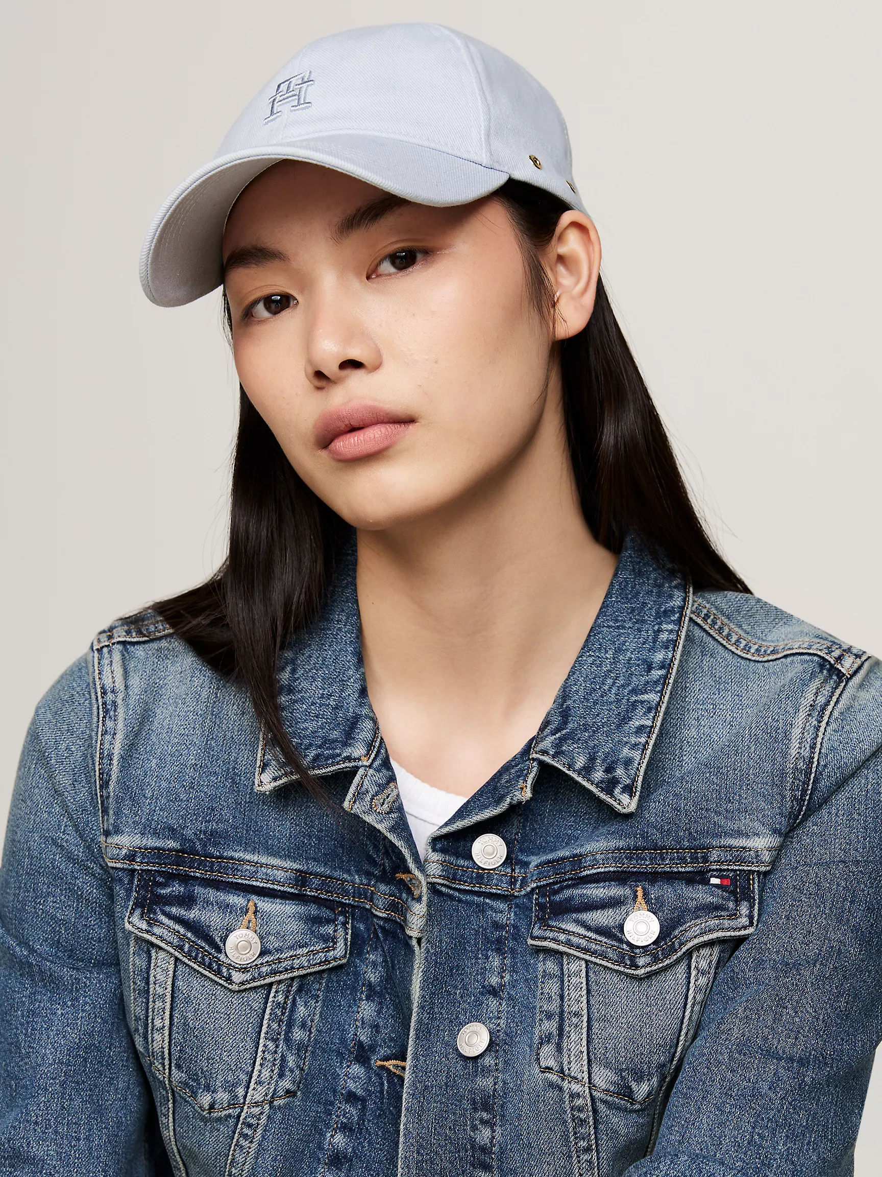 Женская шляпа Tommy Hilfiger, Вышитая бейсболка с монограммным логотипом