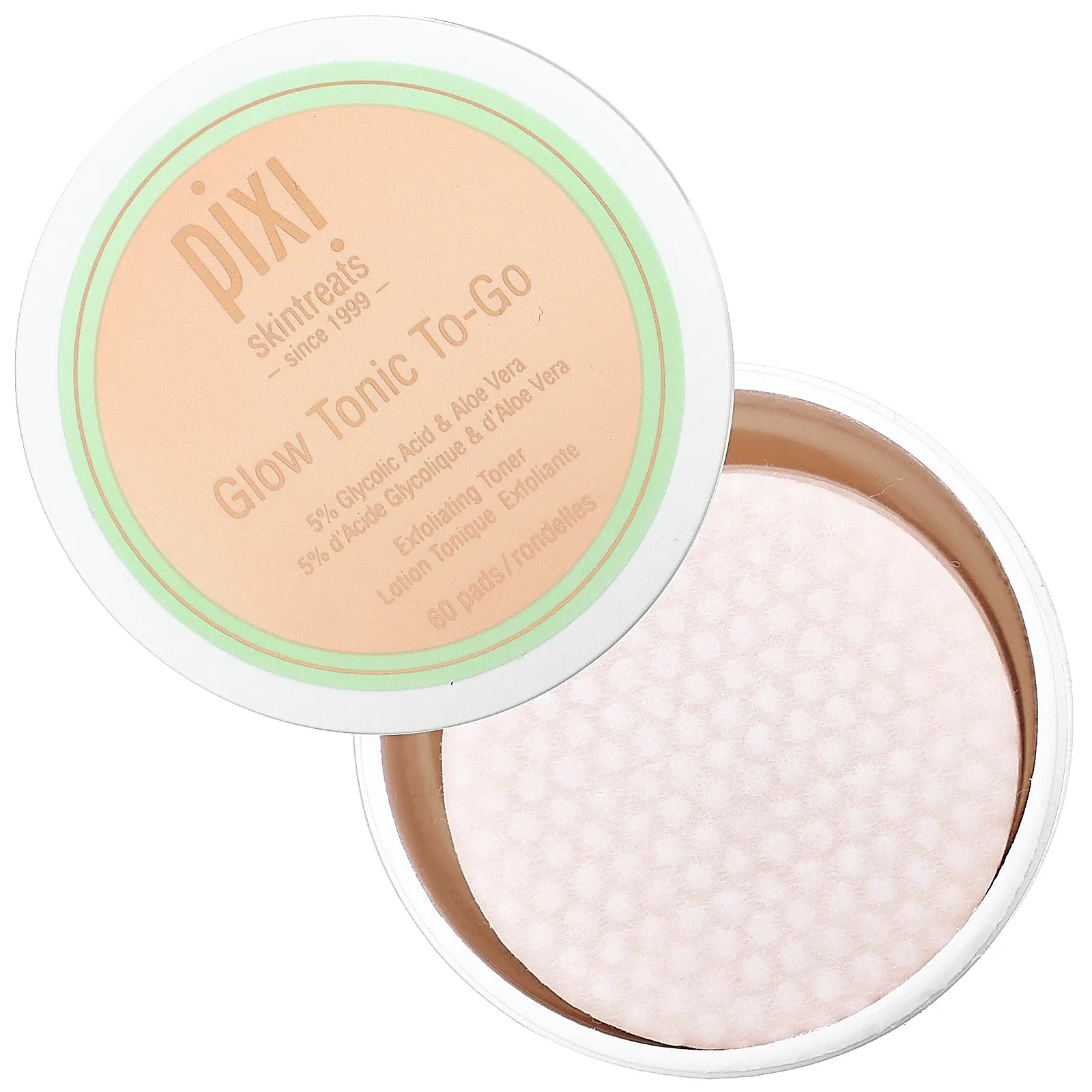 Pixi Beauty, Сияющий тоник  На бегу , 60 подушечек
