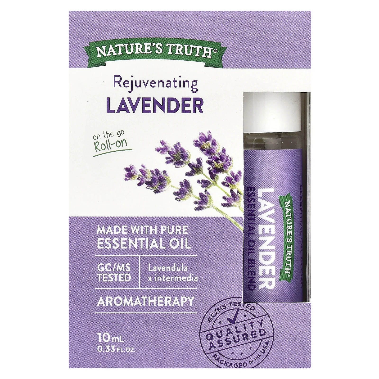 Nature's Truth, Смесь эфирных масел в шариках, омолаживающая лаванда, 10 мл (0,33 жидк. Унции)
