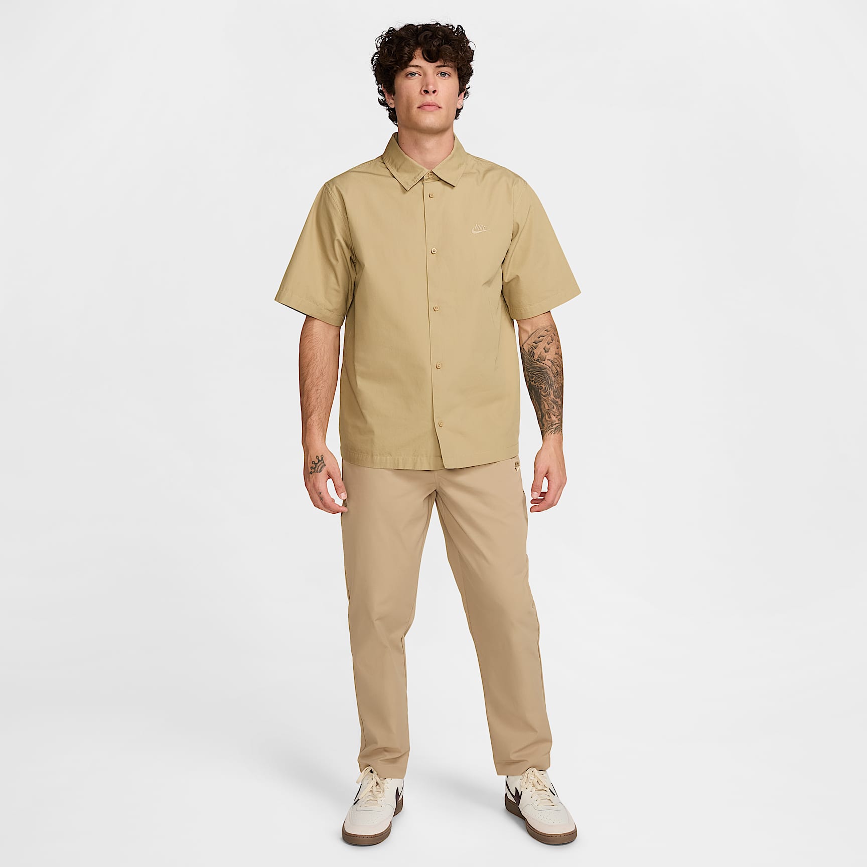 Nike Club Men's Short-Sleeve Button-Down Shirt