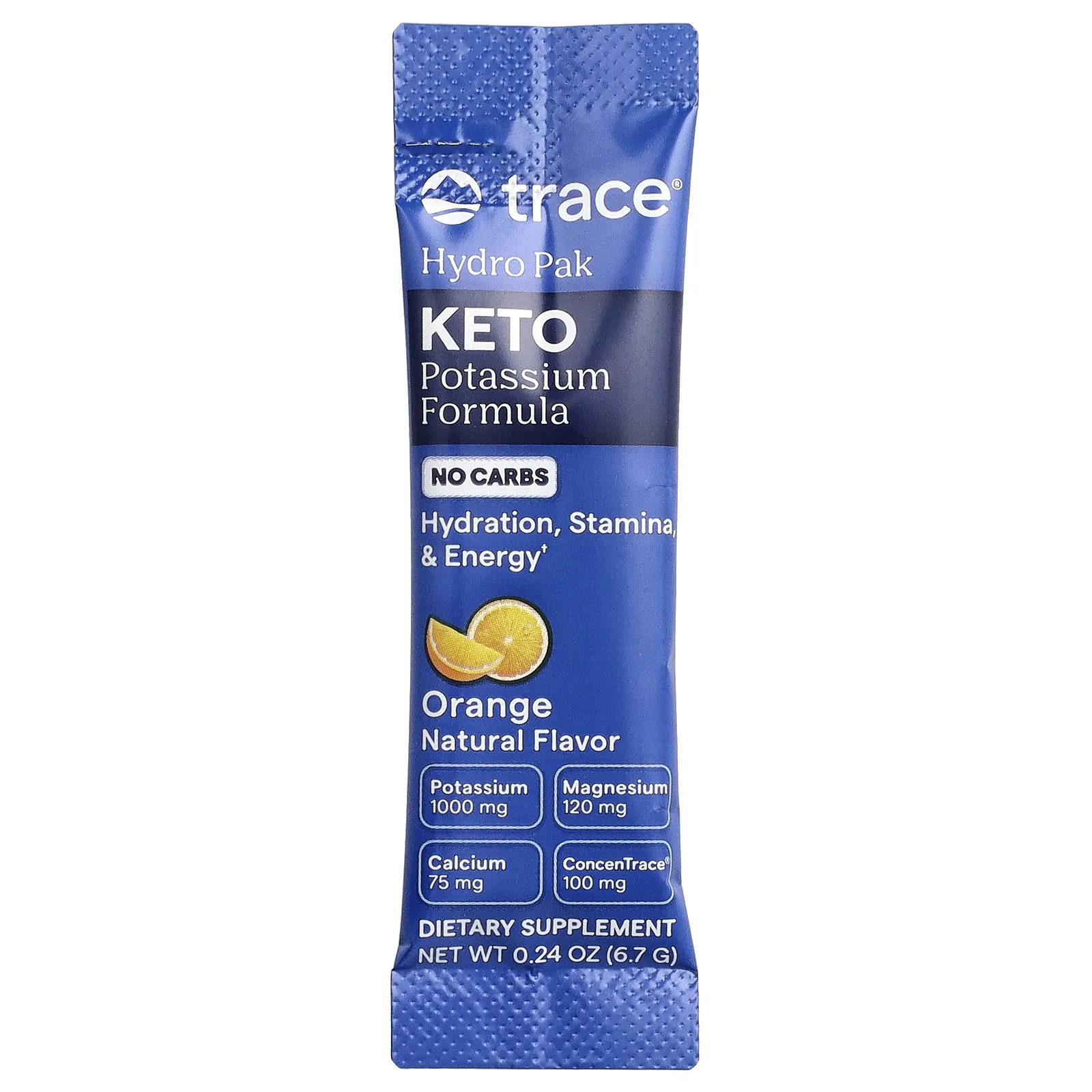 Trace, Hydro Pak Keto, со вкусом апельсина, 30 стик-пакетов по 6,7 г (0,24 унции)
