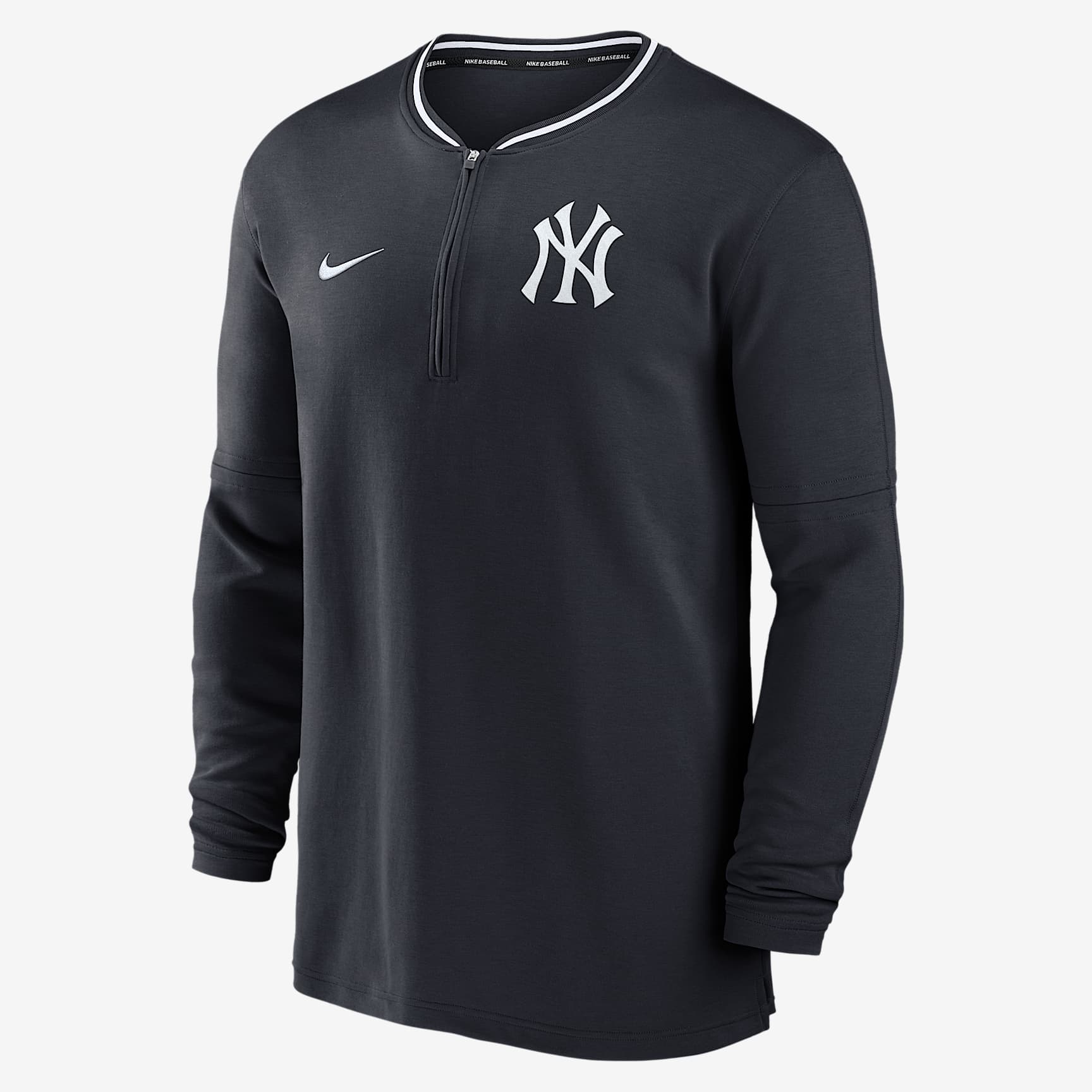 New York Yankees Authentic Collection Men's Nike Dri-FIT MLB 1/2-Zip Long-Sleeve Top