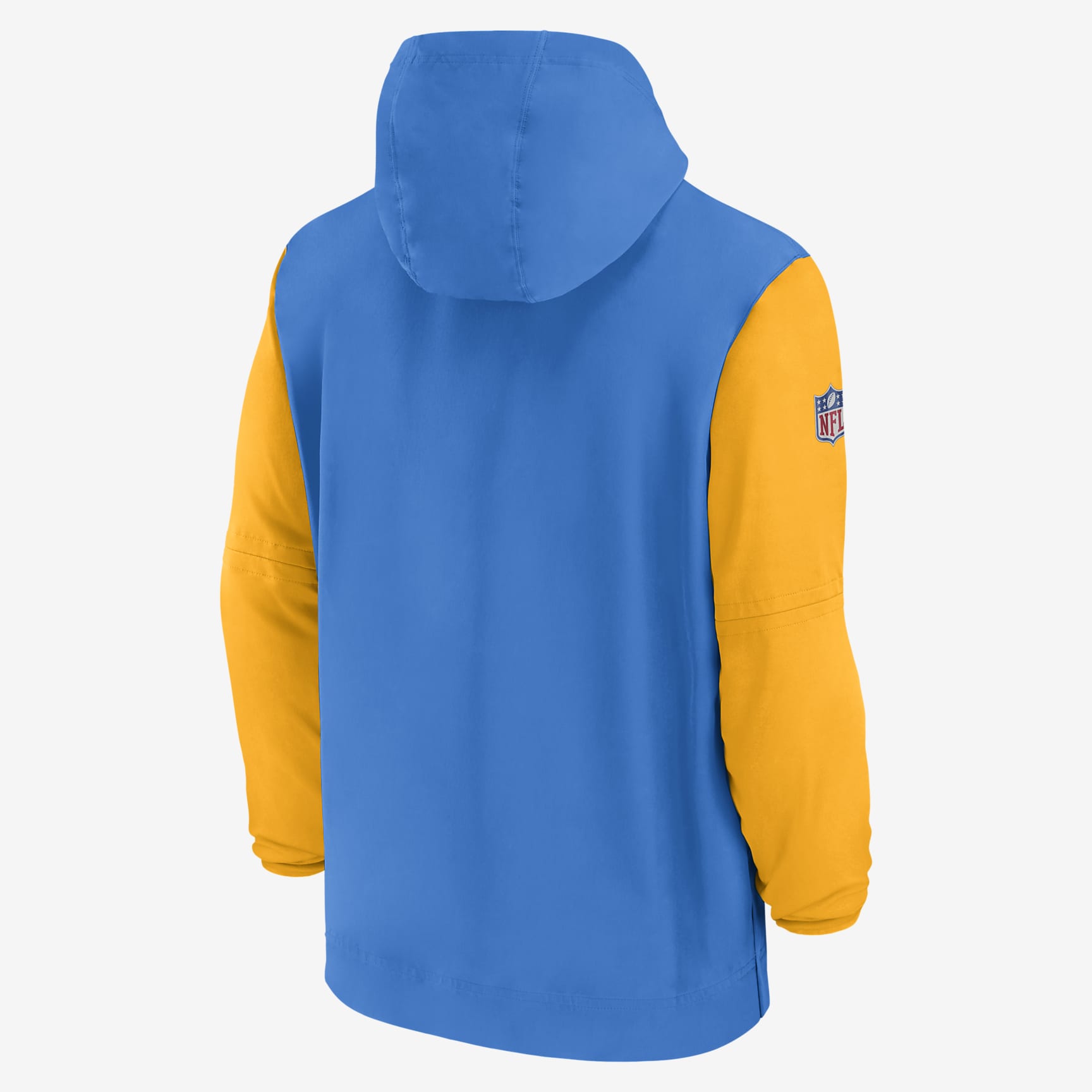 Los Angeles Chargers Sideline Pre-Game Player Men's Nike NFL 1/2-Zip Hooded Jacket