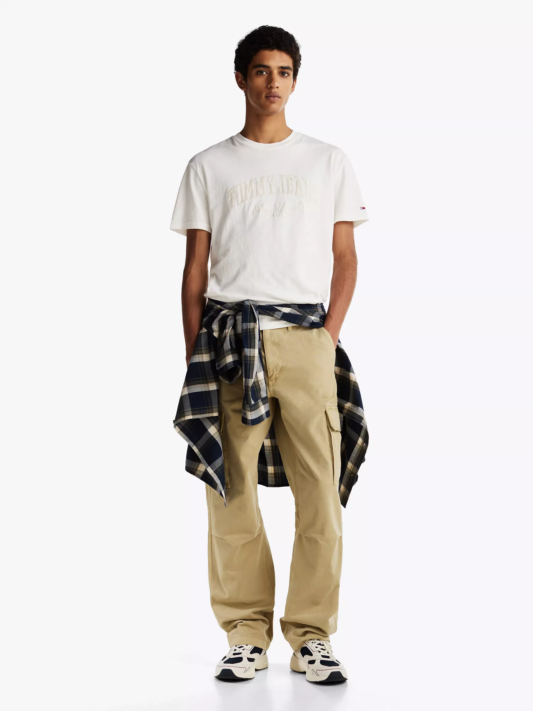 Мужская футболка Tommy Hilfiger, Свободная футболка с университетским логотипом New York