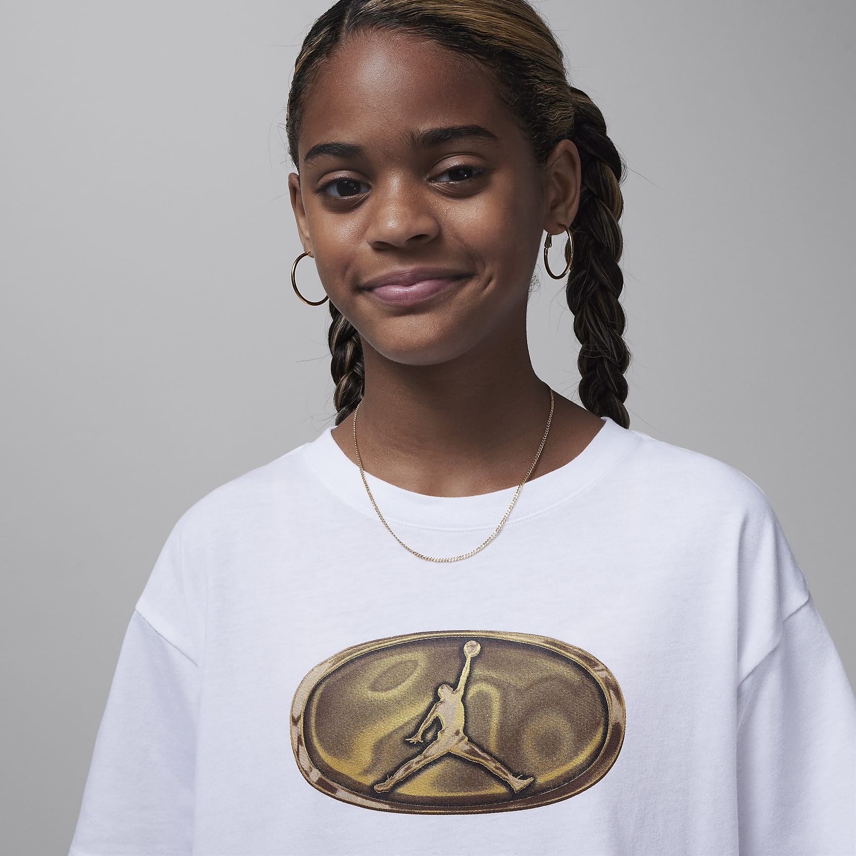 Jordan 1st Baby Blue Big Kids' T-Shirt