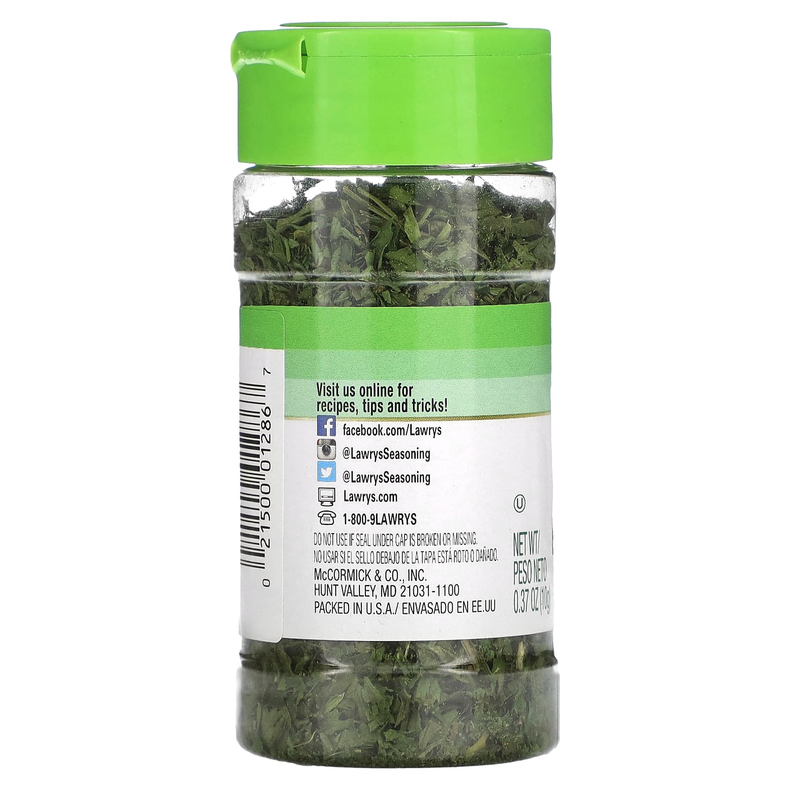 Lawry's, Casero, хлопья с петрушкой, 10 г (0,37 унции)
