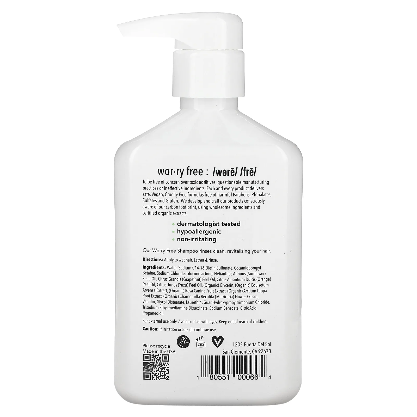 Original Sprout, Worry Free, шампунь, 300 мл (10 жидк. Унций)