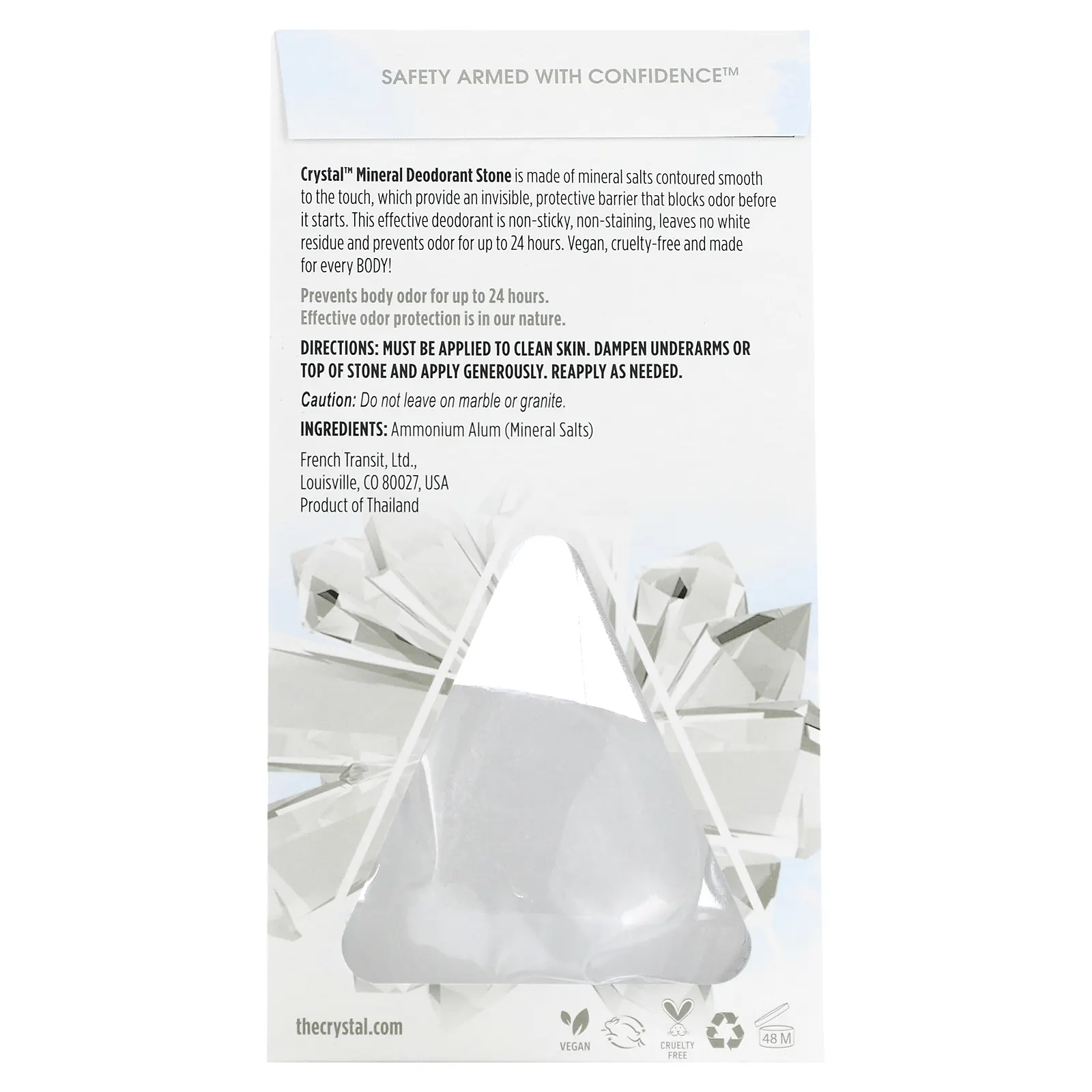 CRYSTAL, Минеральный дезодорант, без запаха, 140 г (5 унций)