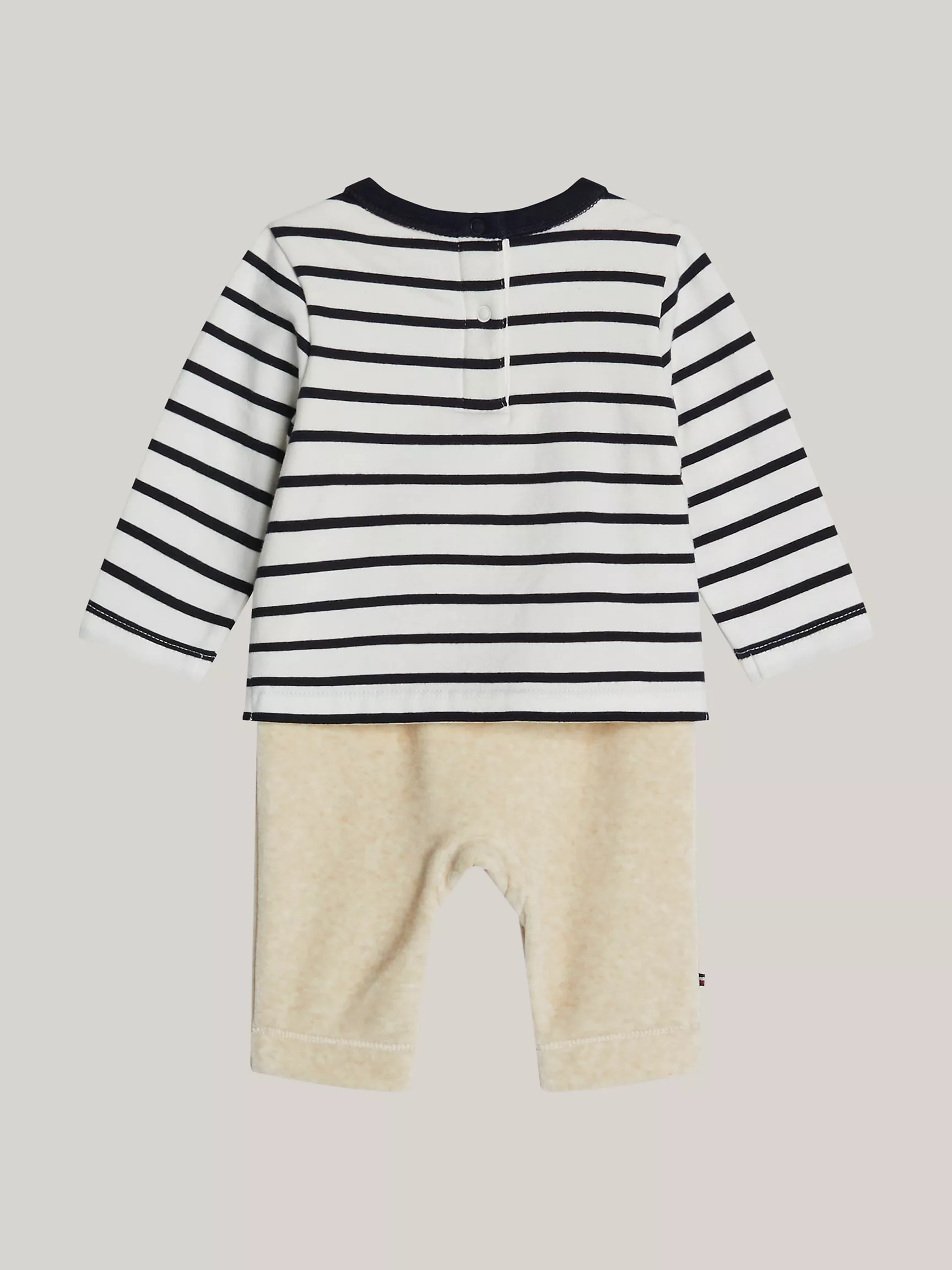 Комбинезон для малышей Tommy Hilfiger, Детский комбинезон в полоску и однотонный