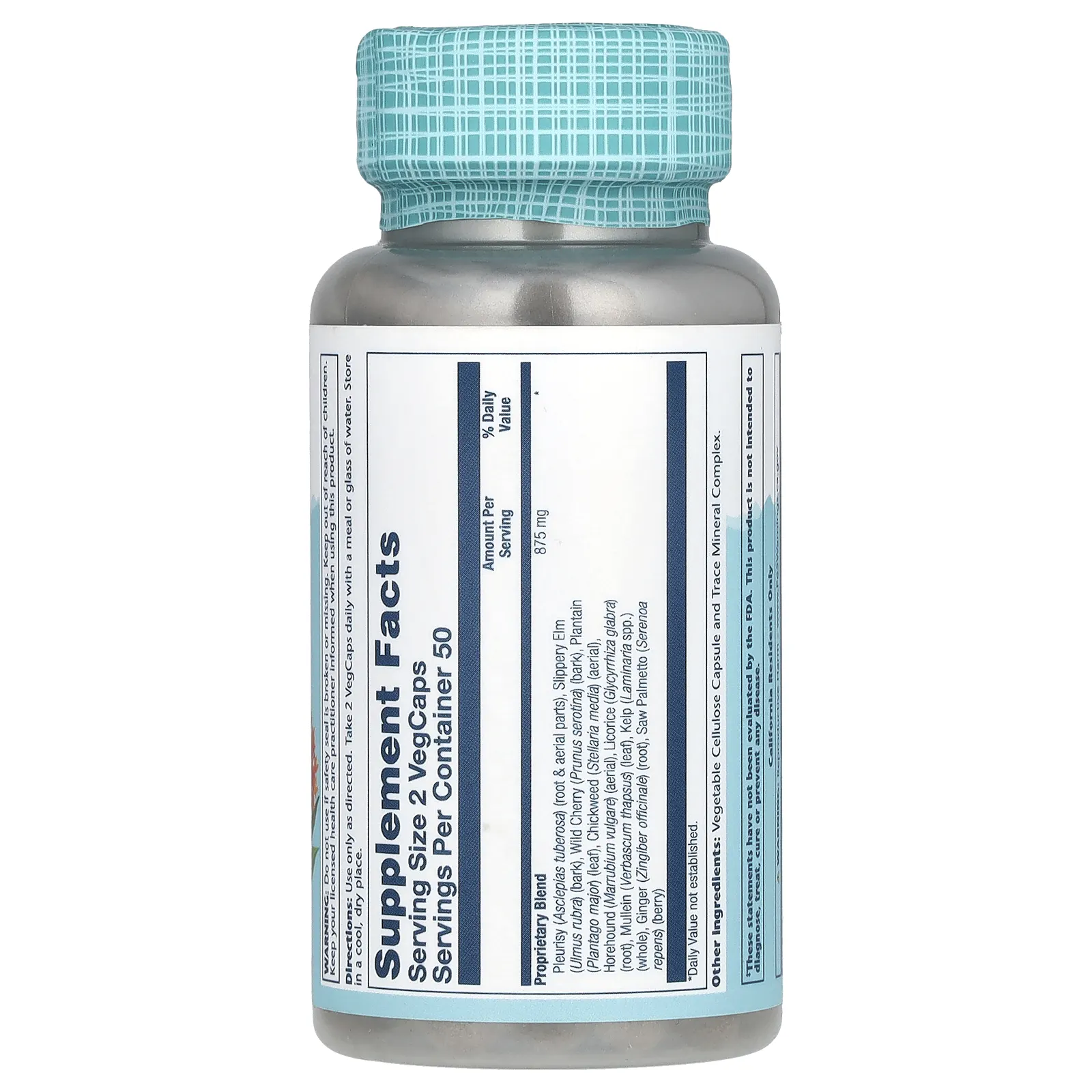 Solaray, Смесь для дыхания SP-3, 100 вегетарианских капсул