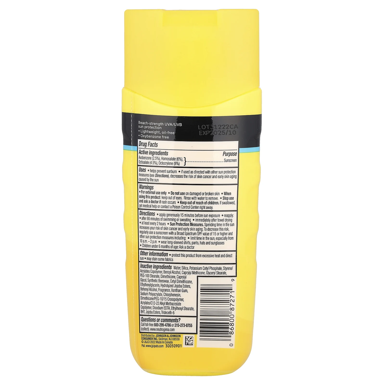 Neutrogena, Beach Defense, солнцезащитный лосьон, SPF 30,198 мл (6,7 жидк. унции)