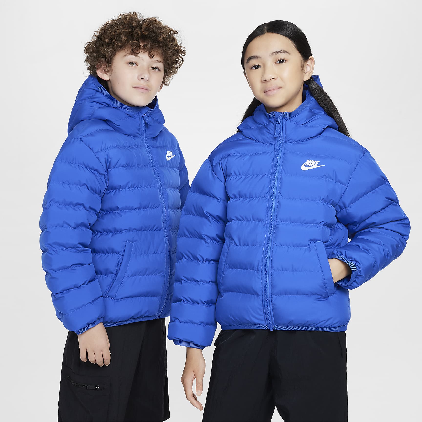 Nike Sportswear Lightweight Synthetic Fill Big Kids' Loose Hooded Jacket
