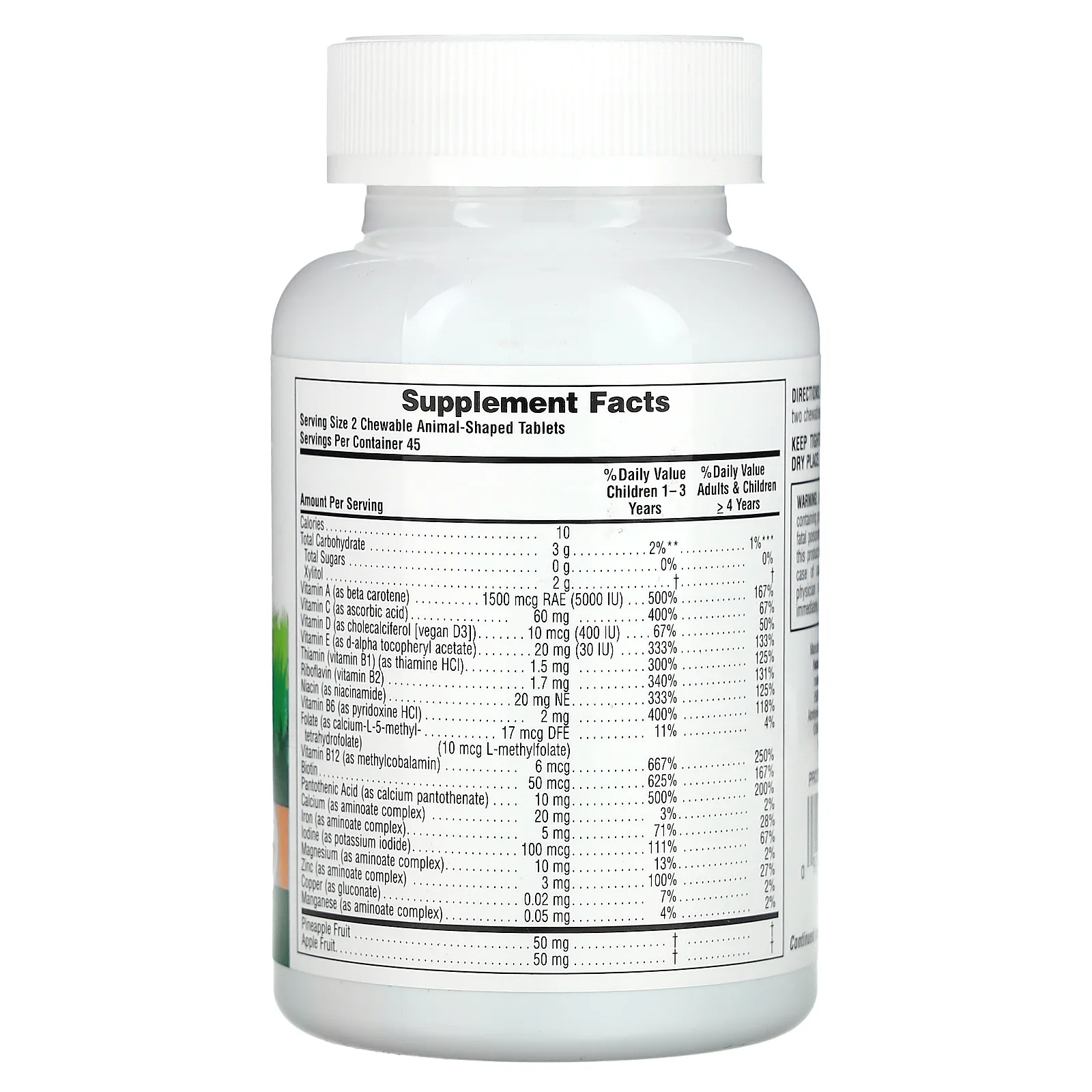 NaturesPlus, Animal Parade, мультивитамины, жевательная добавка для детей, со вкусом вишни, винограда и апельсина, 90 таблеток в форме животных