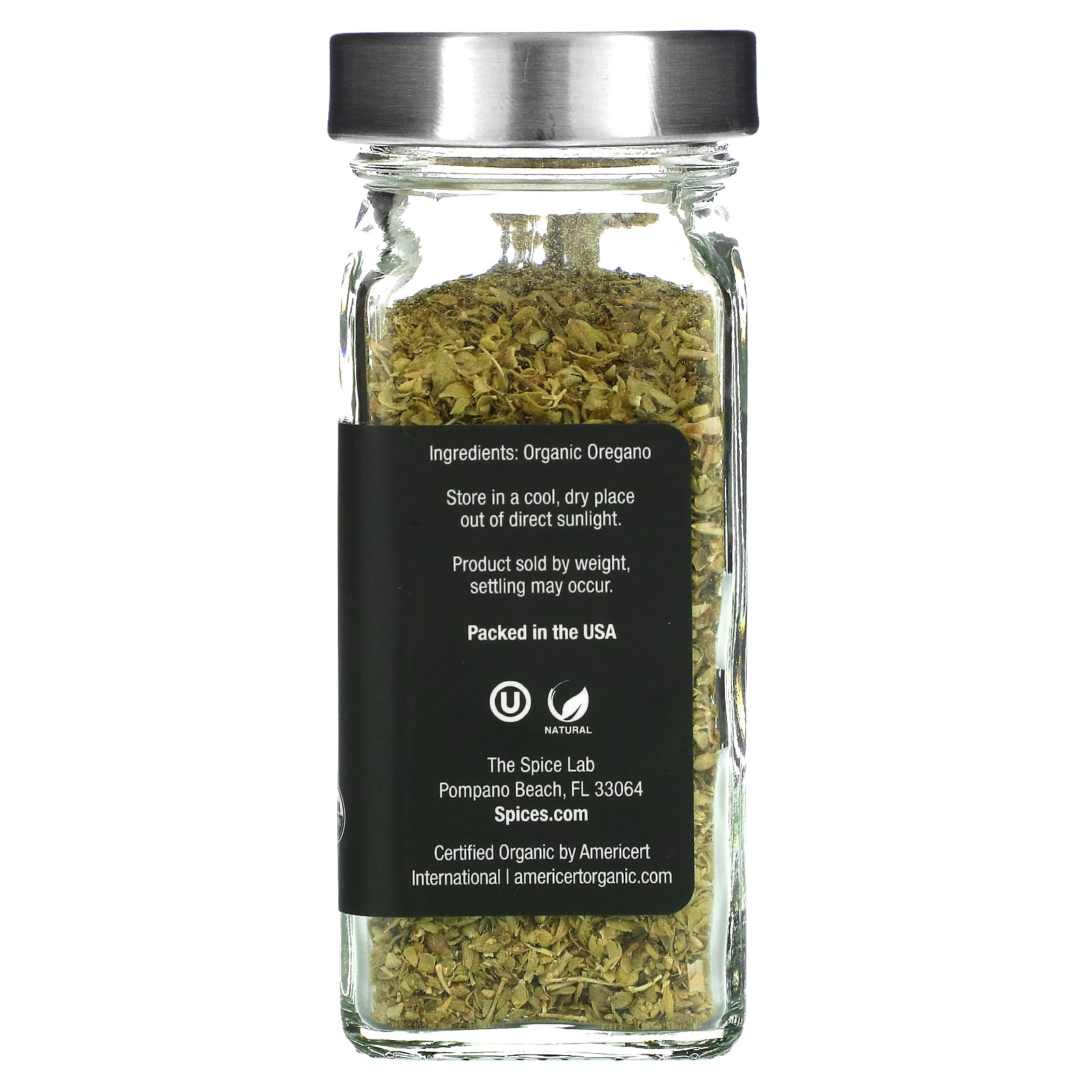 The Spice Lab, Органические листья орегано, 11 г (0,4 унции)