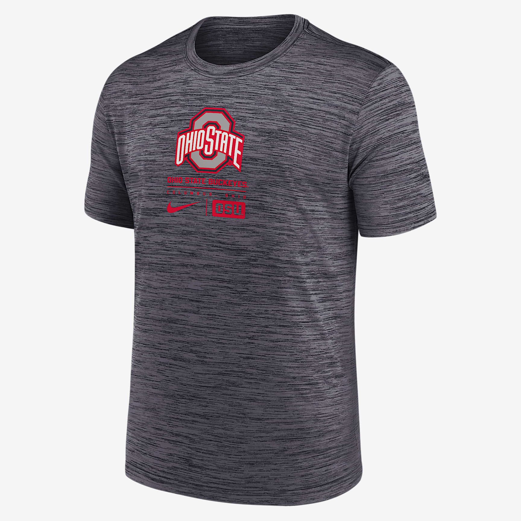 Ohio State Buckeyes Campus Center Block Velocity Men's Nike Dri-FIT College T-Shirt