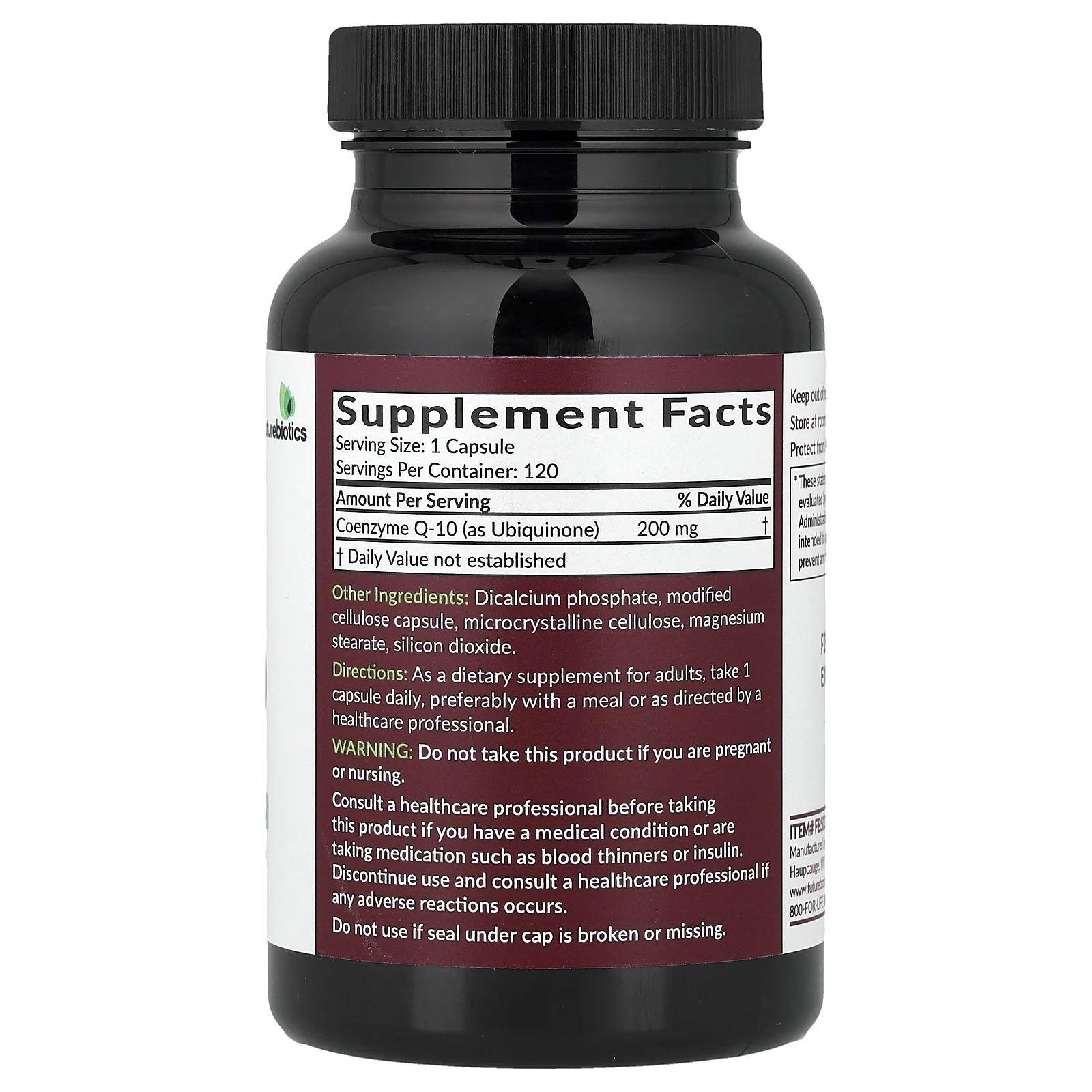 Futurebiotics, коэнзимQ10, 200 мг, 120 вегетарианских капсул