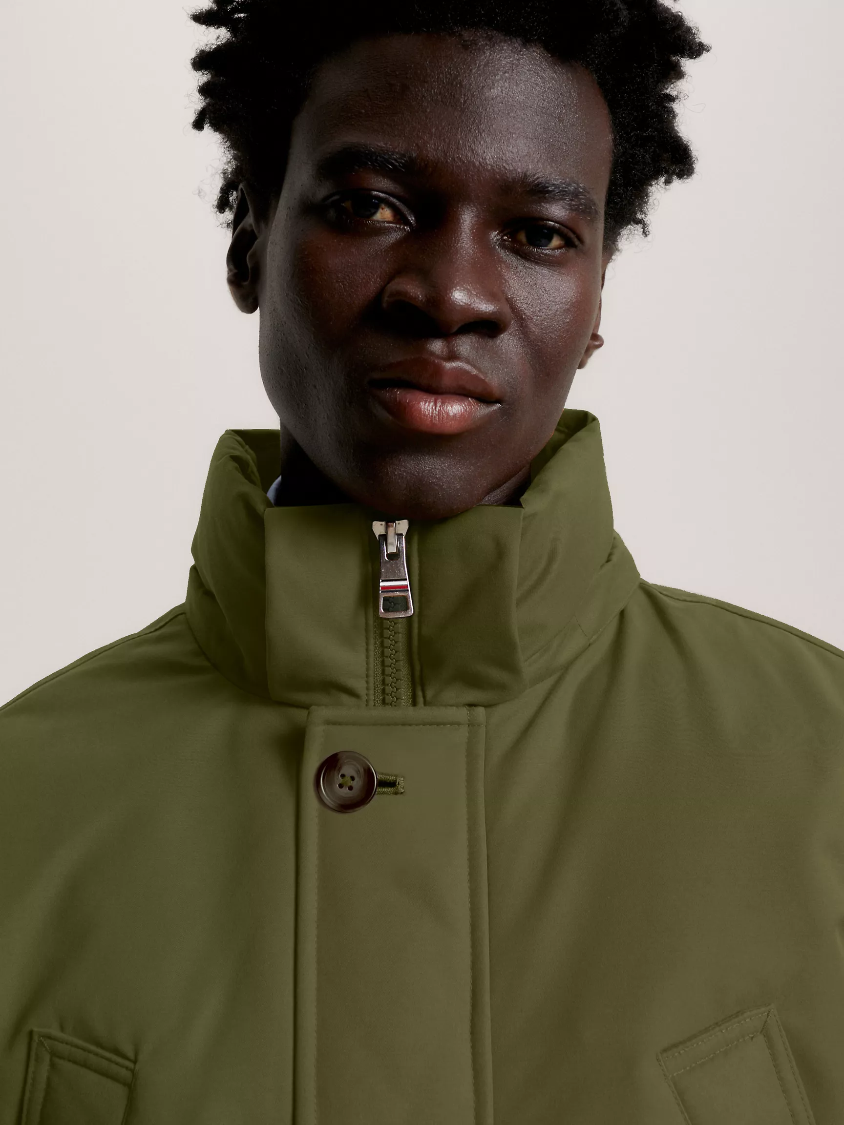 Мужская куртка Tommy Hilfiger, Легкая пуховая парка с капюшоном