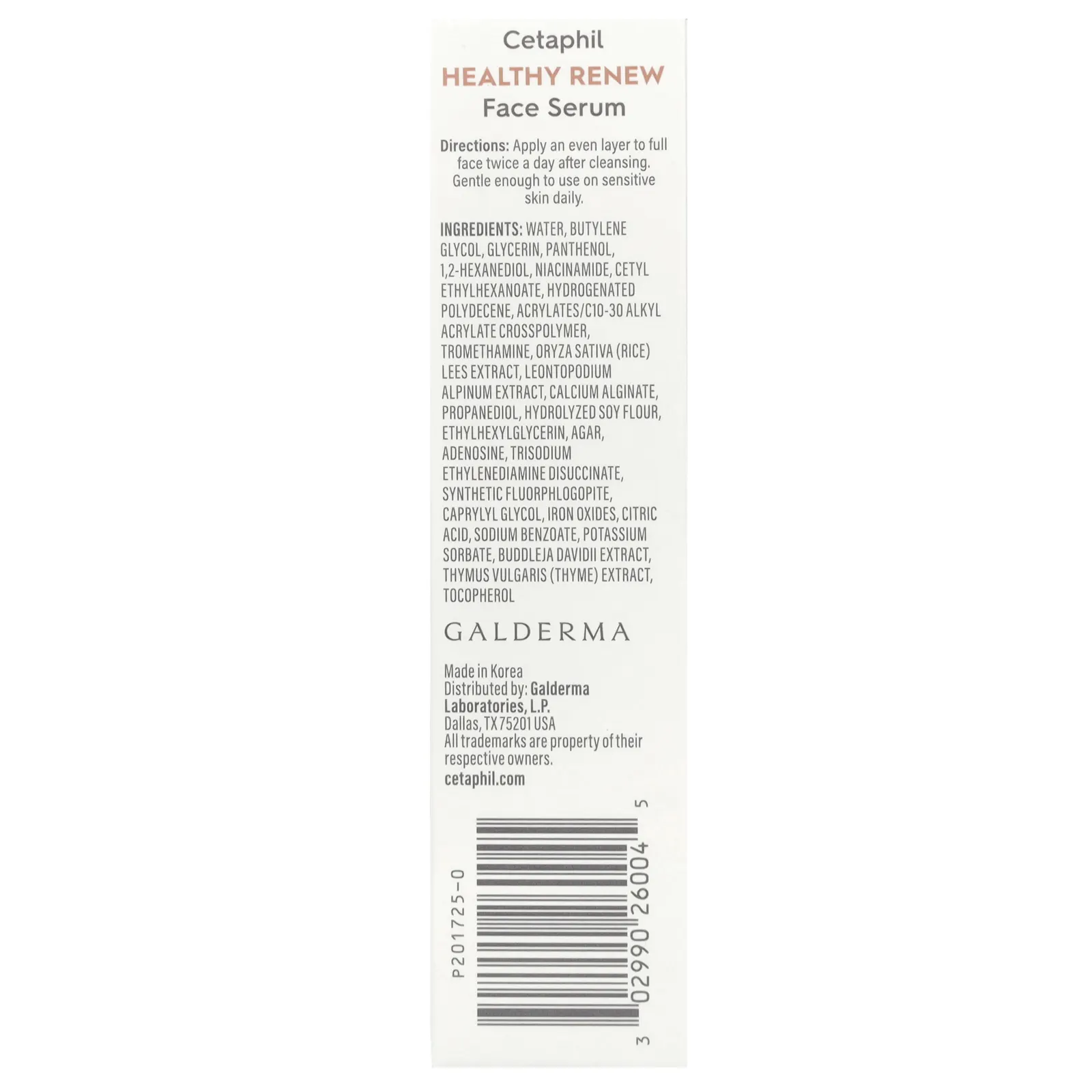 Cetaphil, Healthy Renew, сыворотка для лица, без отдушек, 28 г (1 унция)