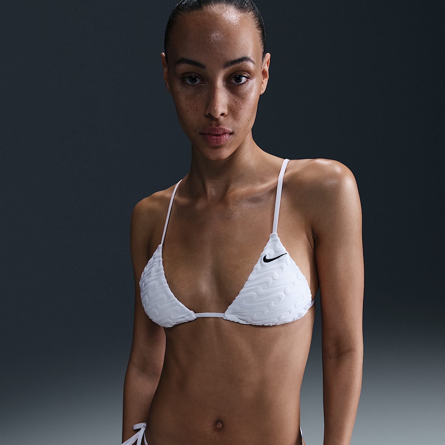 Nike Swim Swoosh Link Women's Terry Triangle Bikini Top