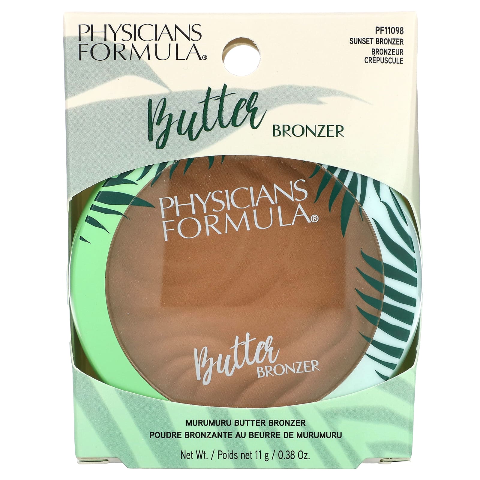 Physicians Formula, бронзер с маслом мурумуру, бронзер, 11 г (0,38 унции)