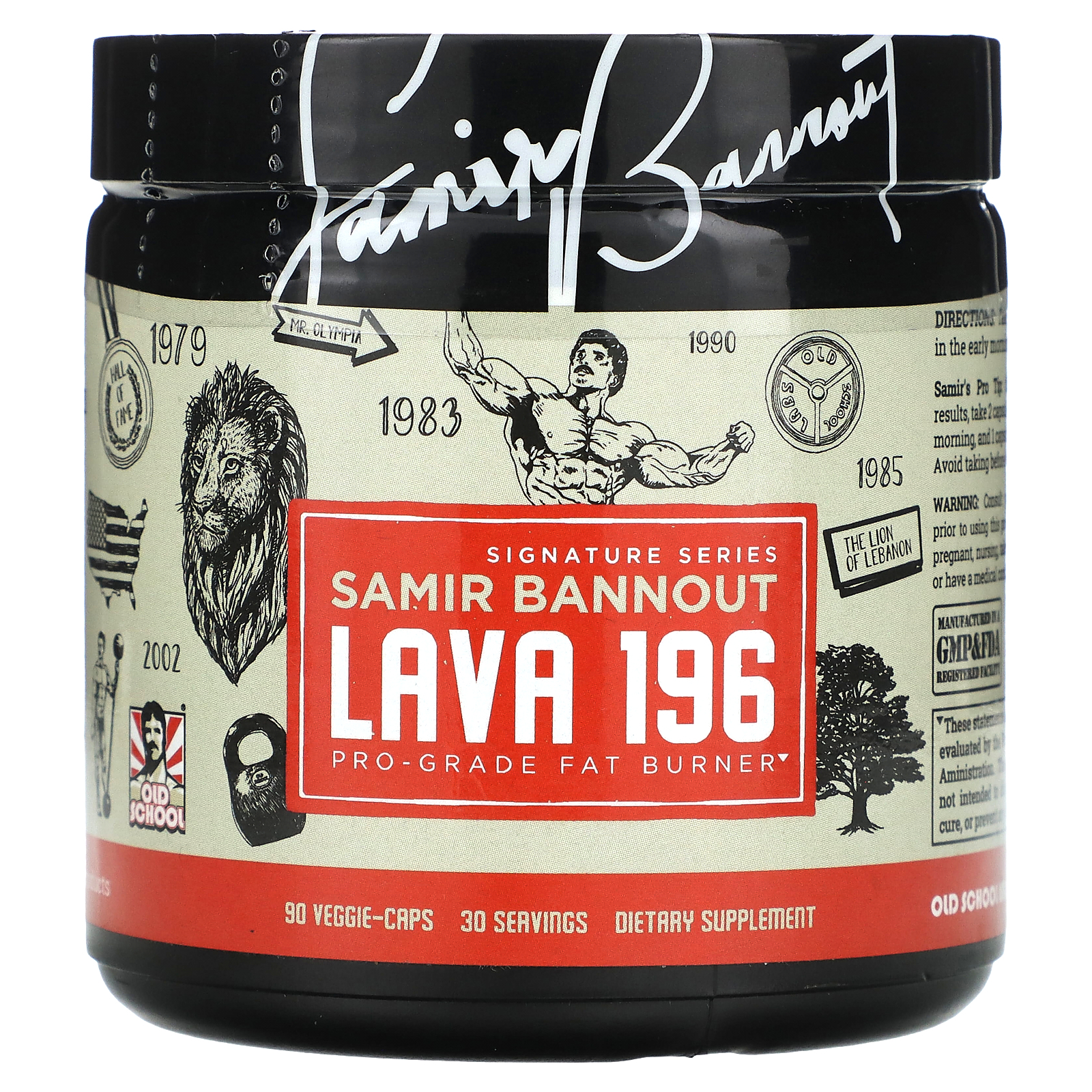 Old School Labs, Signature Series, Lava 196`` 90 вегетарианских капсул